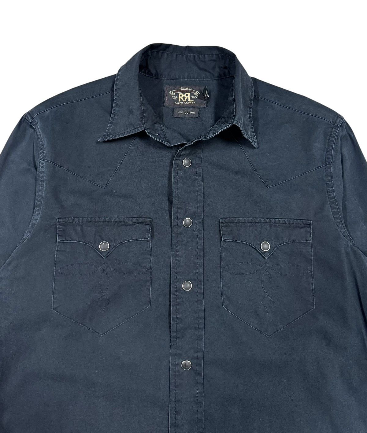 Polo Ralph Lauren Rrl Ralph Lauren Western Snap Button Shirt Size US S / EU 44-46 / 1 - 3 Thumbnail