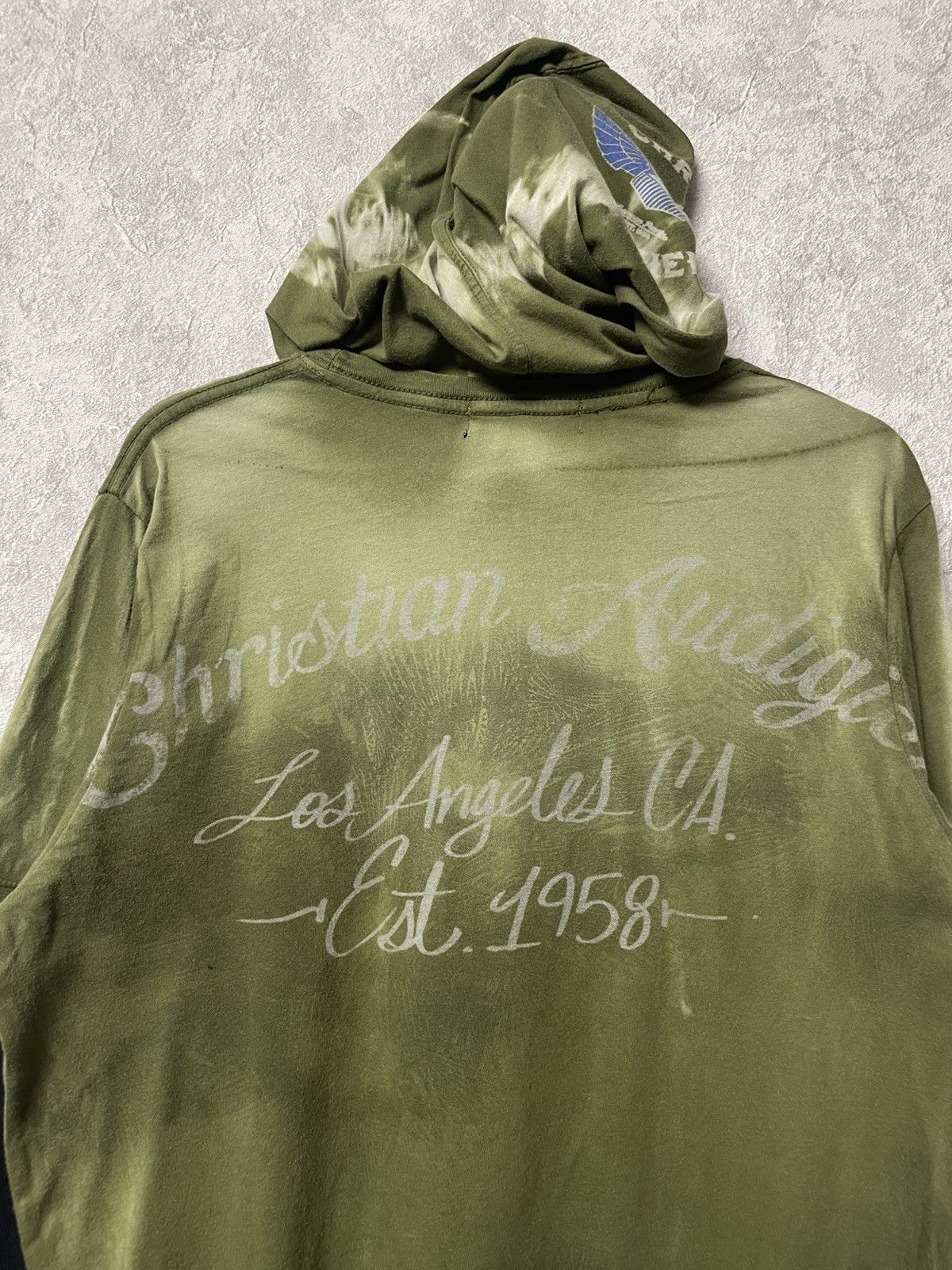 Christian Audigier Christian Audigier Layered Hooded Double Sleeve Graphic Tee Size US M / EU 48-50 / 2 - 21 Thumbnail