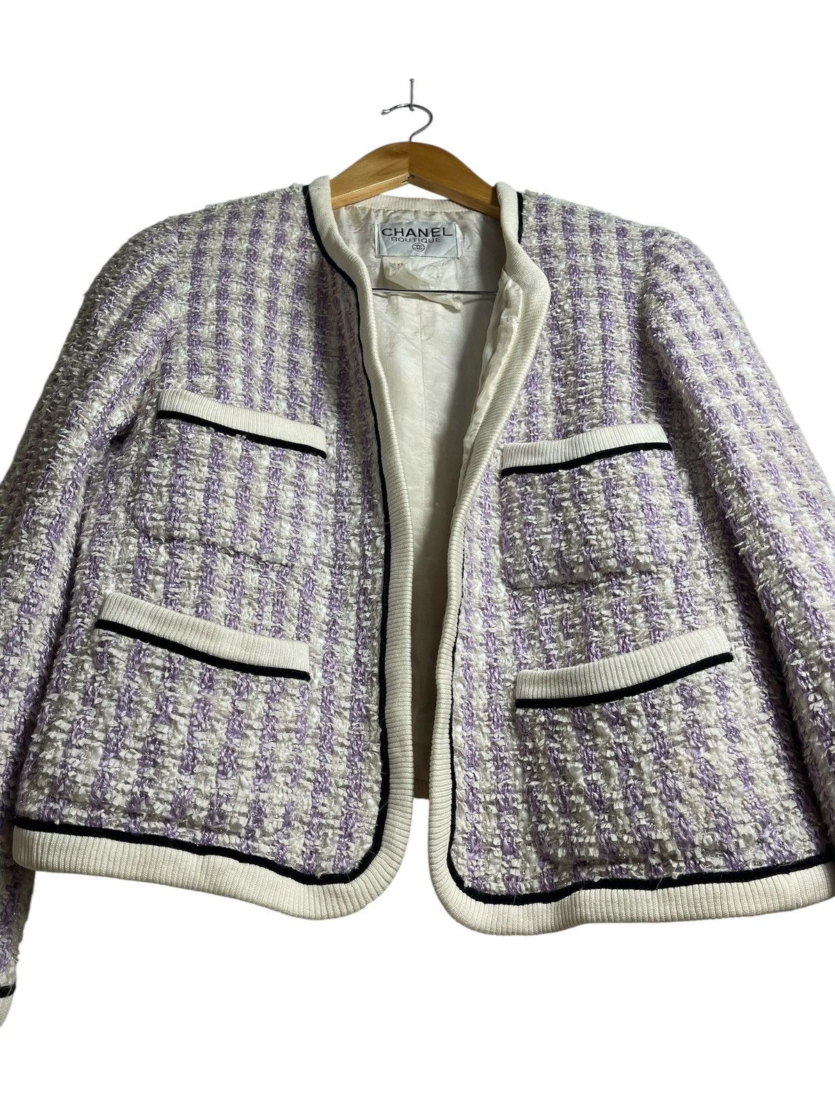 Chanel Vintage Chanel tweed jacket Size S / US 4 / IT 40 - 4 Thumbnail