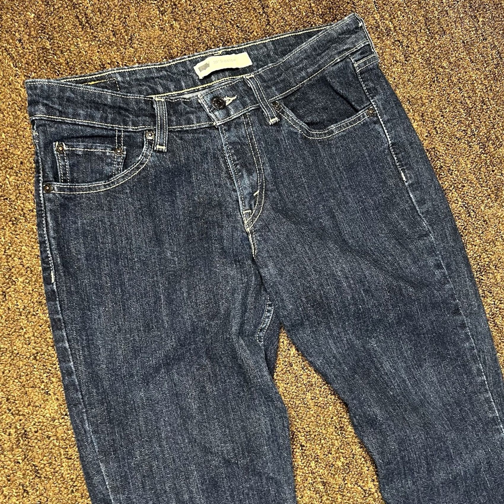 Levi's Levi's 518 Bootcut Jeans Womens Blue 32x30 Stretch Fit Denim Cotton Blend Regular Rise Mid 30 In Inseam Size 30" / US 8 / IT 44 - 5 Thumbnail