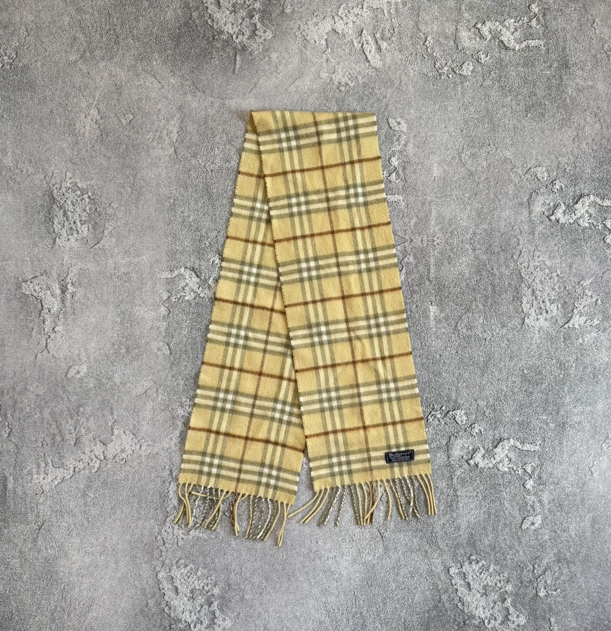 Burberry × Vintage Burberry Burberrys checkered cashmere scarf 🧣 muffler Size ONE SIZE - 6 Thumbnail