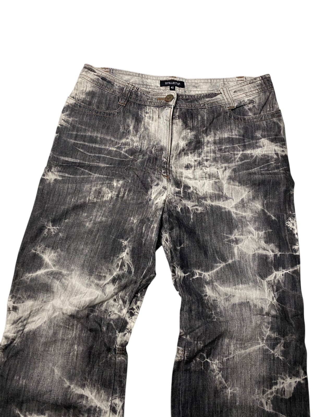 If Six Was Nine 2000's Intellection Seawash Flared Jeans Size US 27 - 3 Thumbnail