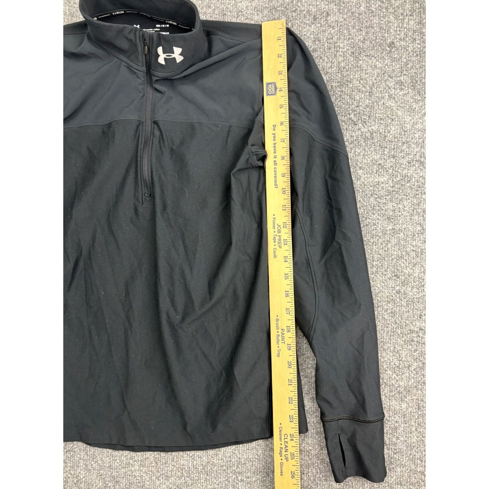 Under Armour Under Armour HeatGear Pullover Mens M 1/4 Zip Long Sleeve Running Shirt Black Size US M / EU 48-50 / 2 - 3 Thumbnail