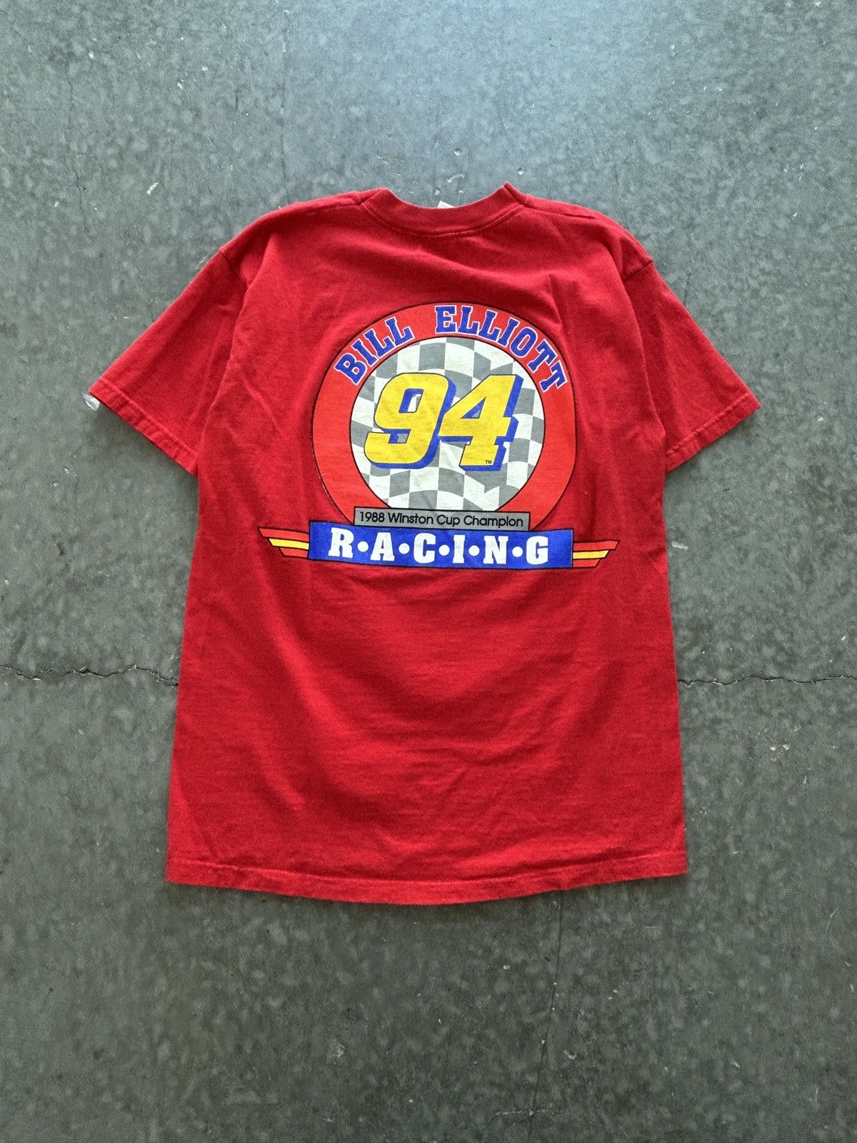 NASCAR Vintage 90s Bill Elliot McDonalds Nascar Tee Double Sided Size US L / EU 52-54 / 3 - 5 Thumbnail