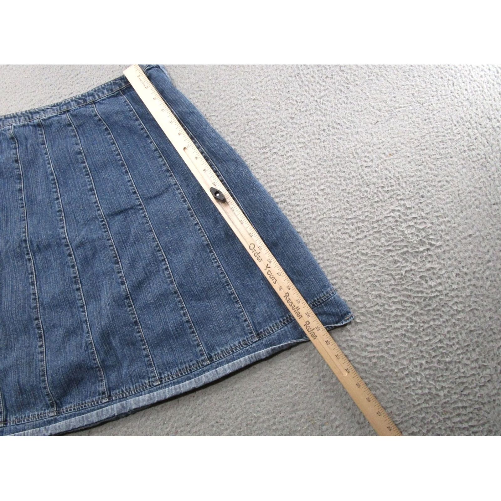 Denime VINTAGE Sonoma Denim Skirt A-Line Women’s Blue Midi Size 10 Skirt Retro Style Size 32" / US 10 / IT 46 - 4 Thumbnail