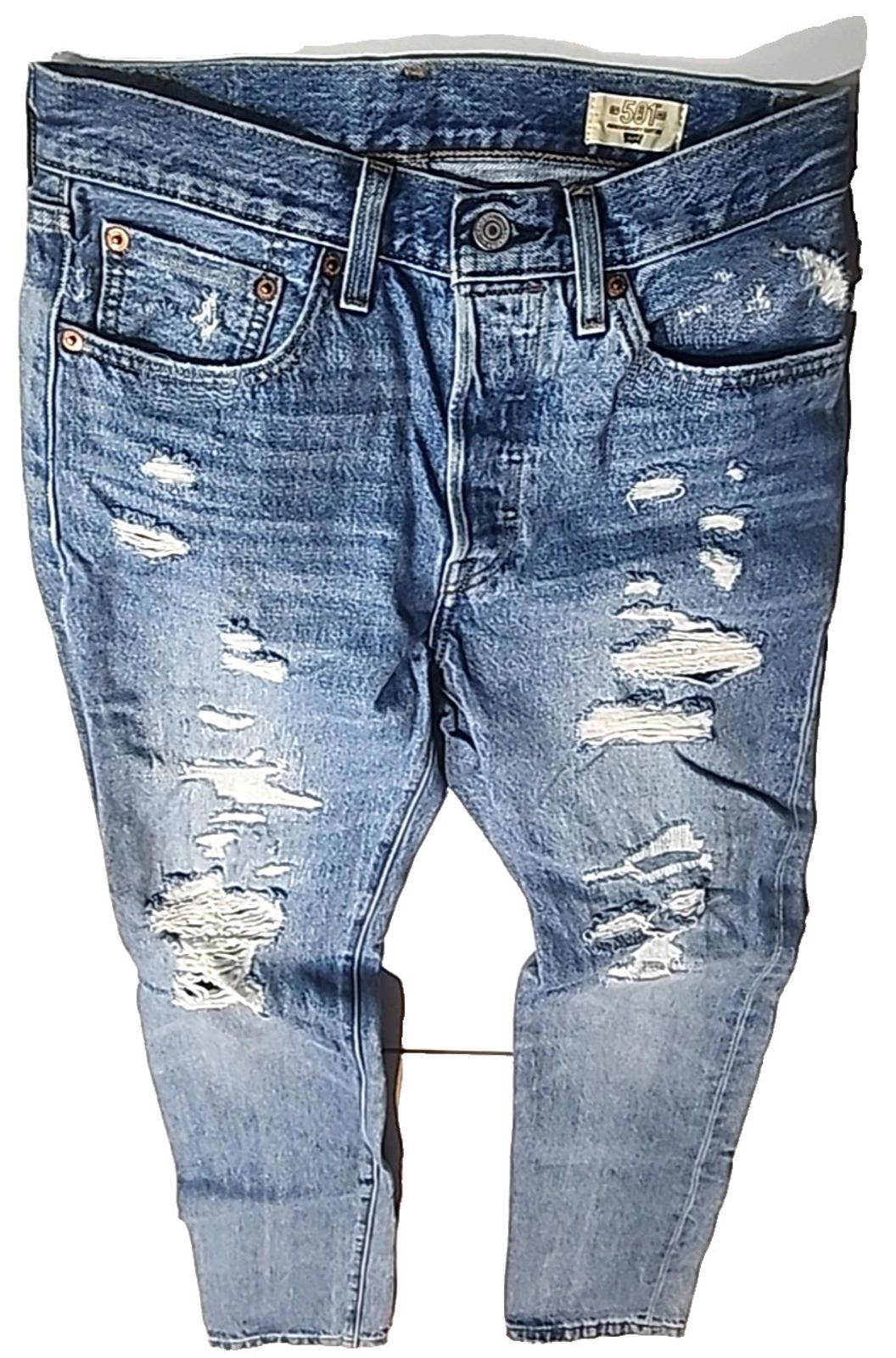 Levi's Levi’s 501 150th Anniversary Distressed Blue Jeans 28x32 Size US 28 / EU 44 - 11 Thumbnail