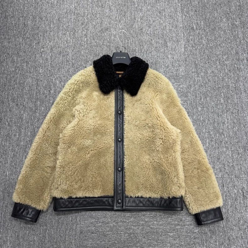 AMI Fur Integrated Jacket