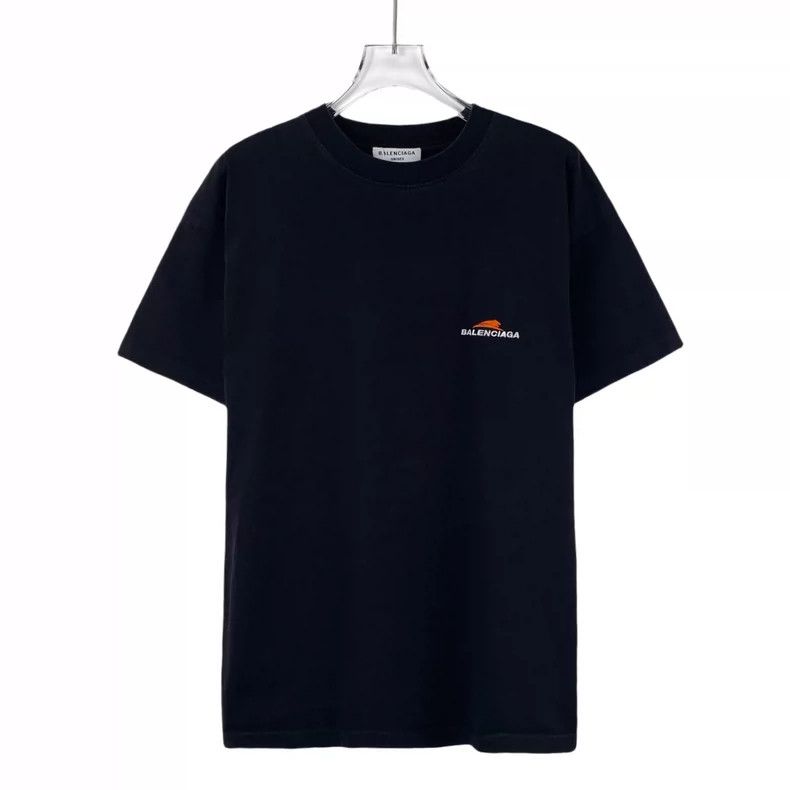 Balenciaga Balenciaga Black logo monogrammed cotton crew neck short s Size US XS / EU 42 / 0 - 1 Thumbnail