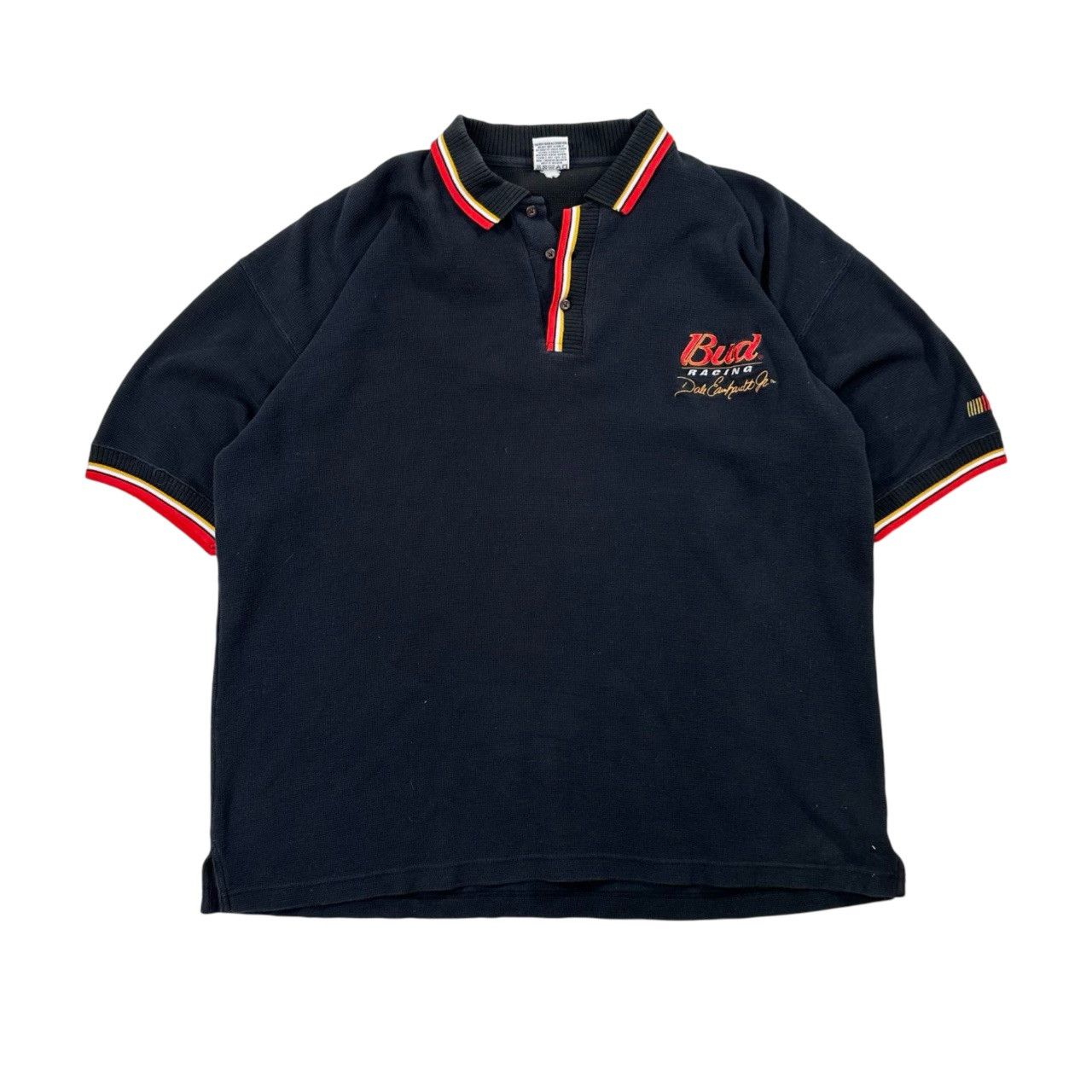 Vintage VIntage 90s Bud Racing Dale Earnhardt NASCAR Golf Polo Size US XL / EU 56 / 4 - 1 Thumbnail