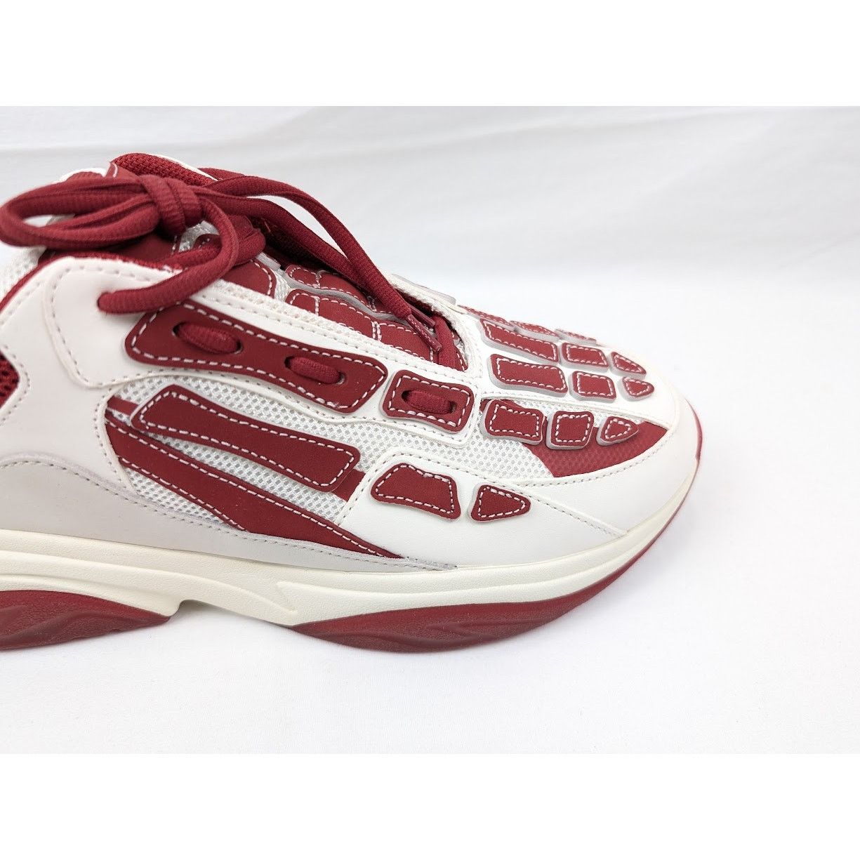 Amiri o1rshd1 Q:2 / Bone Runner in Cream/Red Size US 13 / EU 46 - 3 Thumbnail