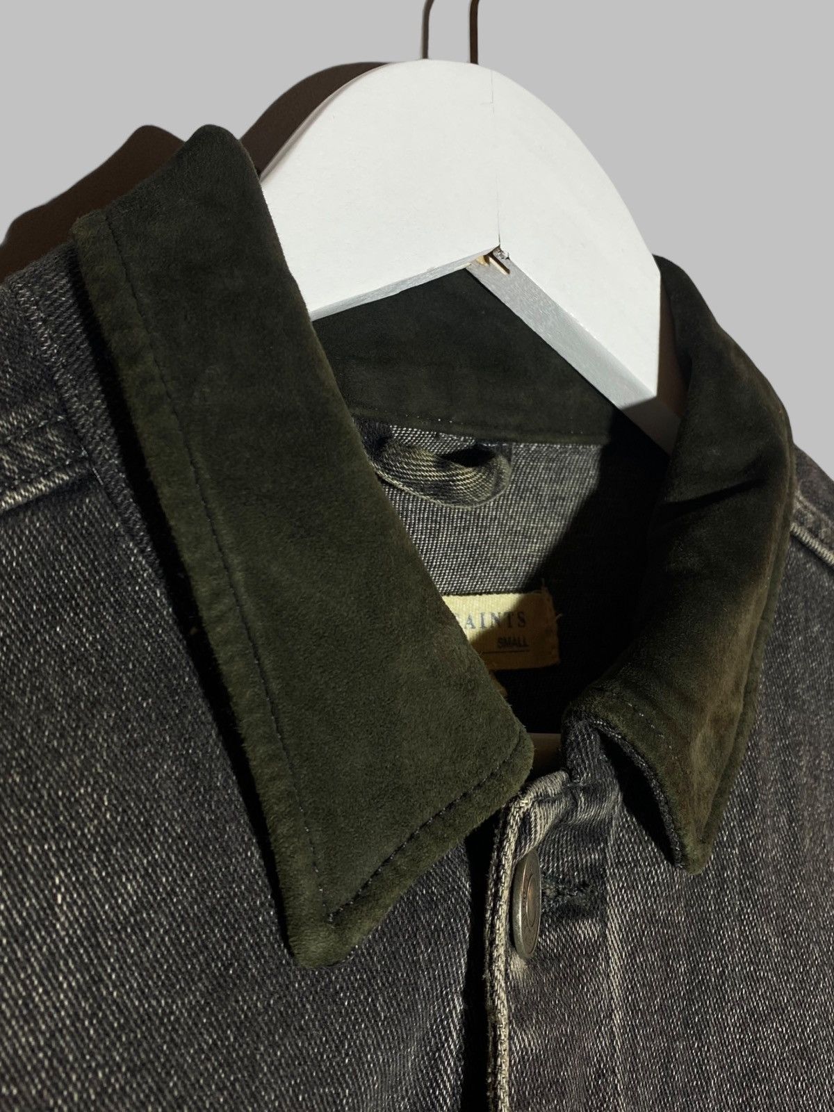 Allsaints All Saints Creagan Denim Jacket Suede Collar Size US S / EU 44-46 / 1 - 11 Thumbnail