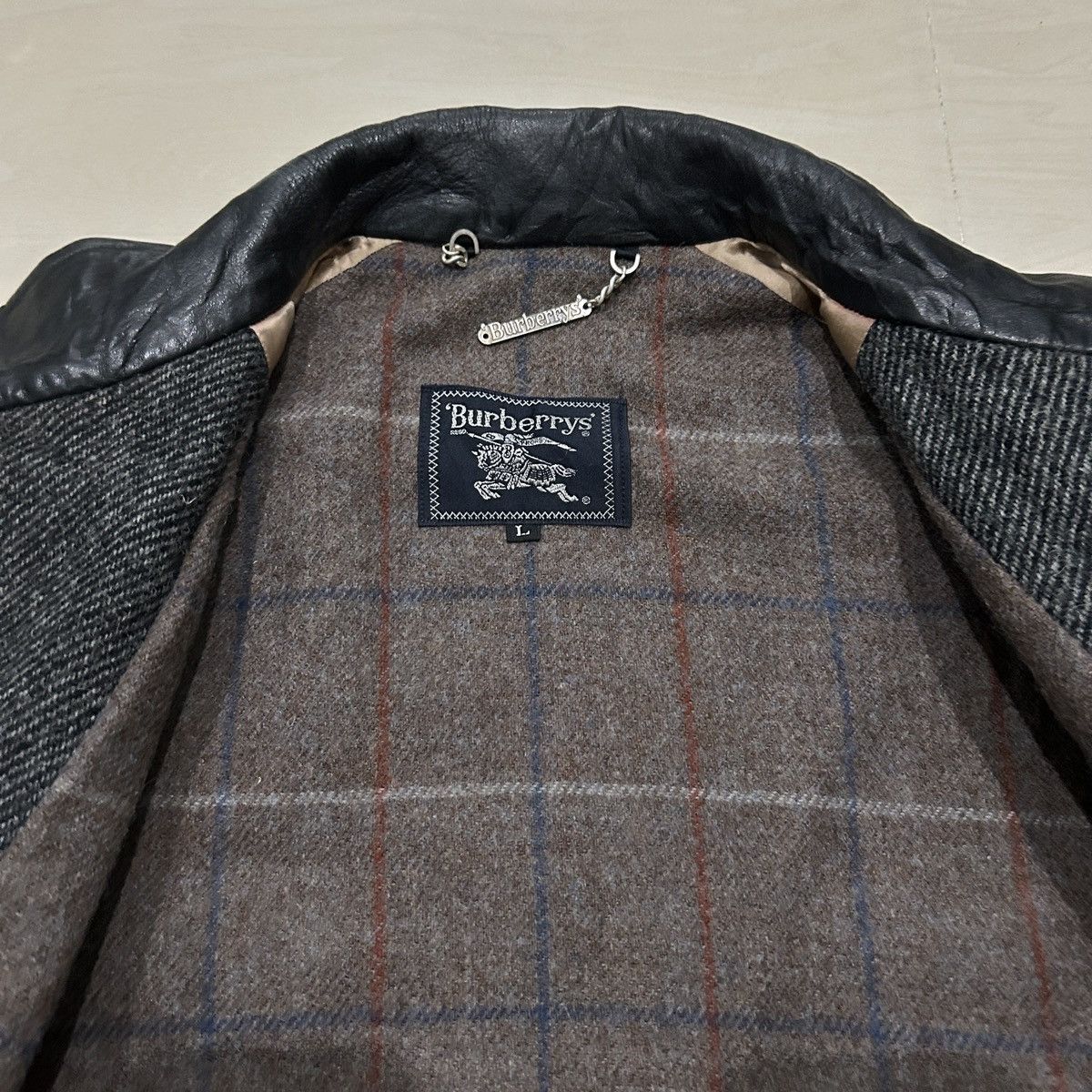Burberry Vintage 90s Burberrys Wool Tweed Jacket Size US M / EU 48-50 / 2 - 7 Thumbnail