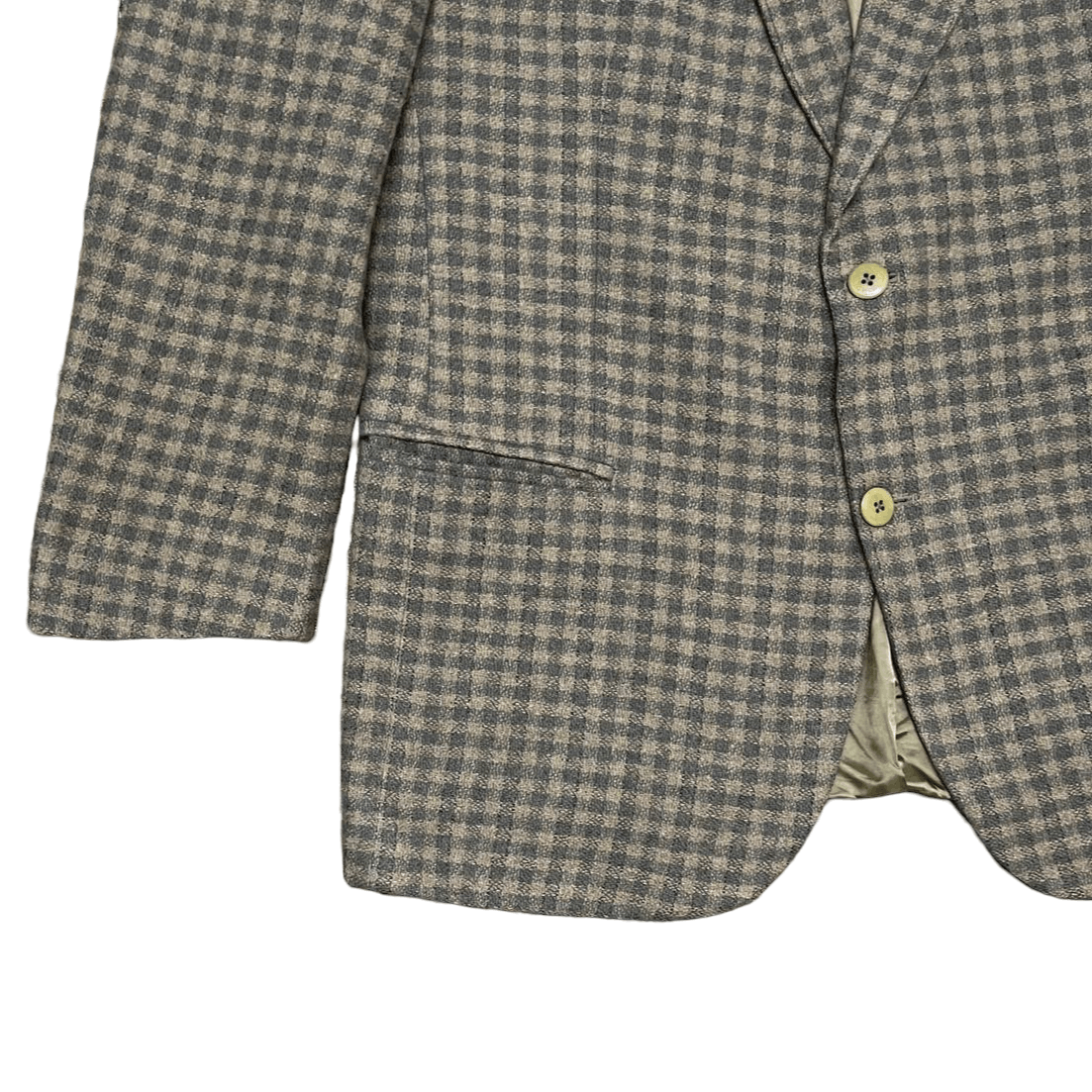Valentino Vintage Valentino Garavani Wool Cahsmere houndstooth Blazer Size US L / EU 52-54 / 3 - 3 Thumbnail
