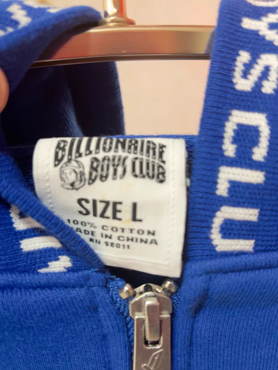 Billionaire Boys Club Billionaire Boys Club Blue Zip-Up Hoodie Size US L / EU 52-54 / 3 - 4 Thumbnail