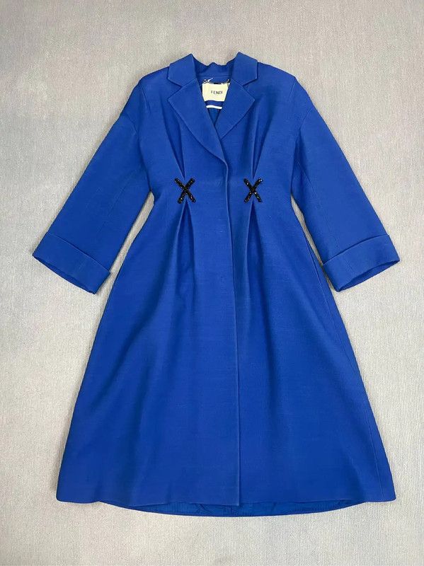 Fendi Blue Polyester Women's Dress XS 0089