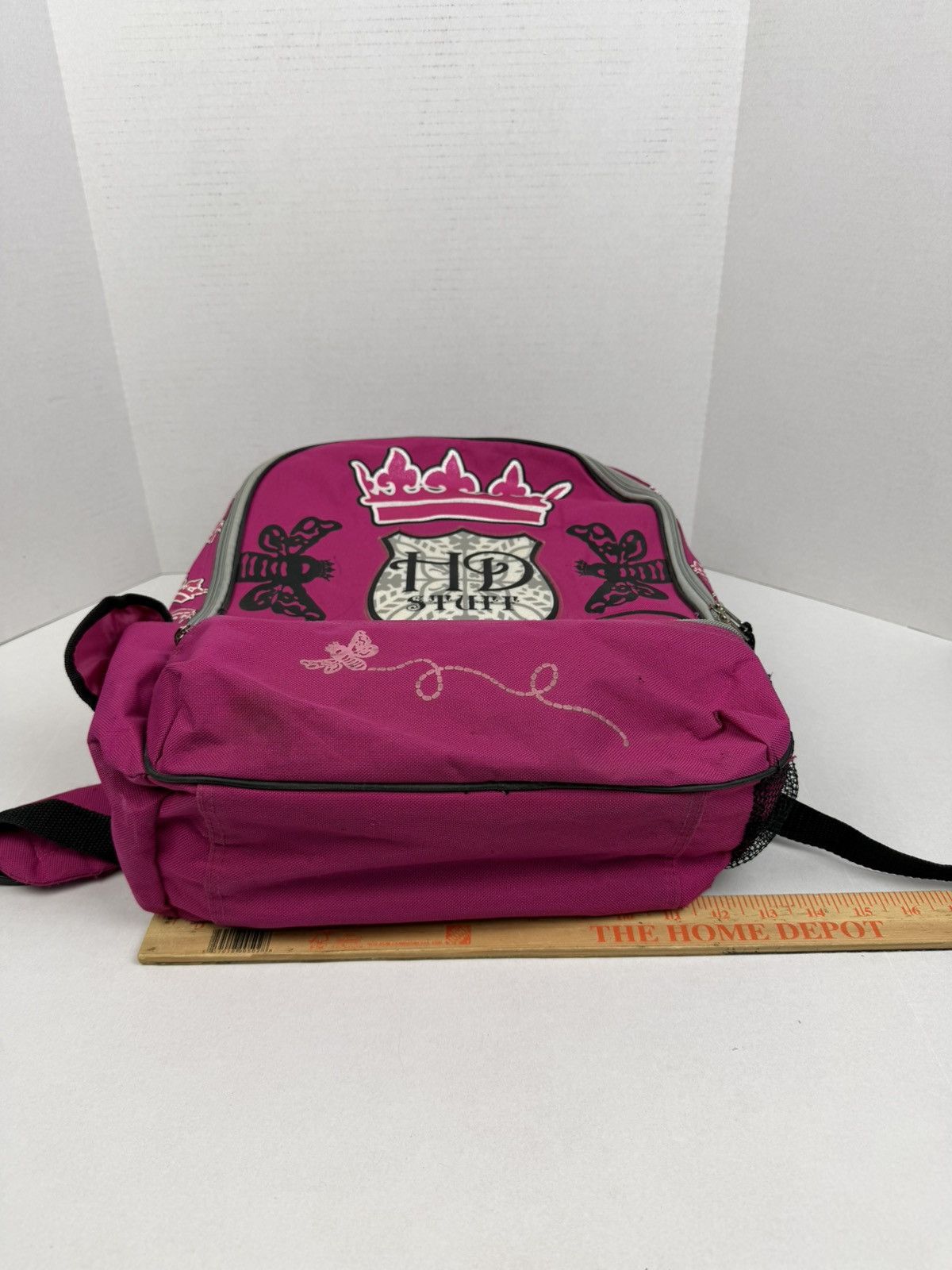 Other Y2K Vintage Hilary Duff HD Stuff Pink Backpack Bee Crown Size ONE SIZE - 6 Thumbnail