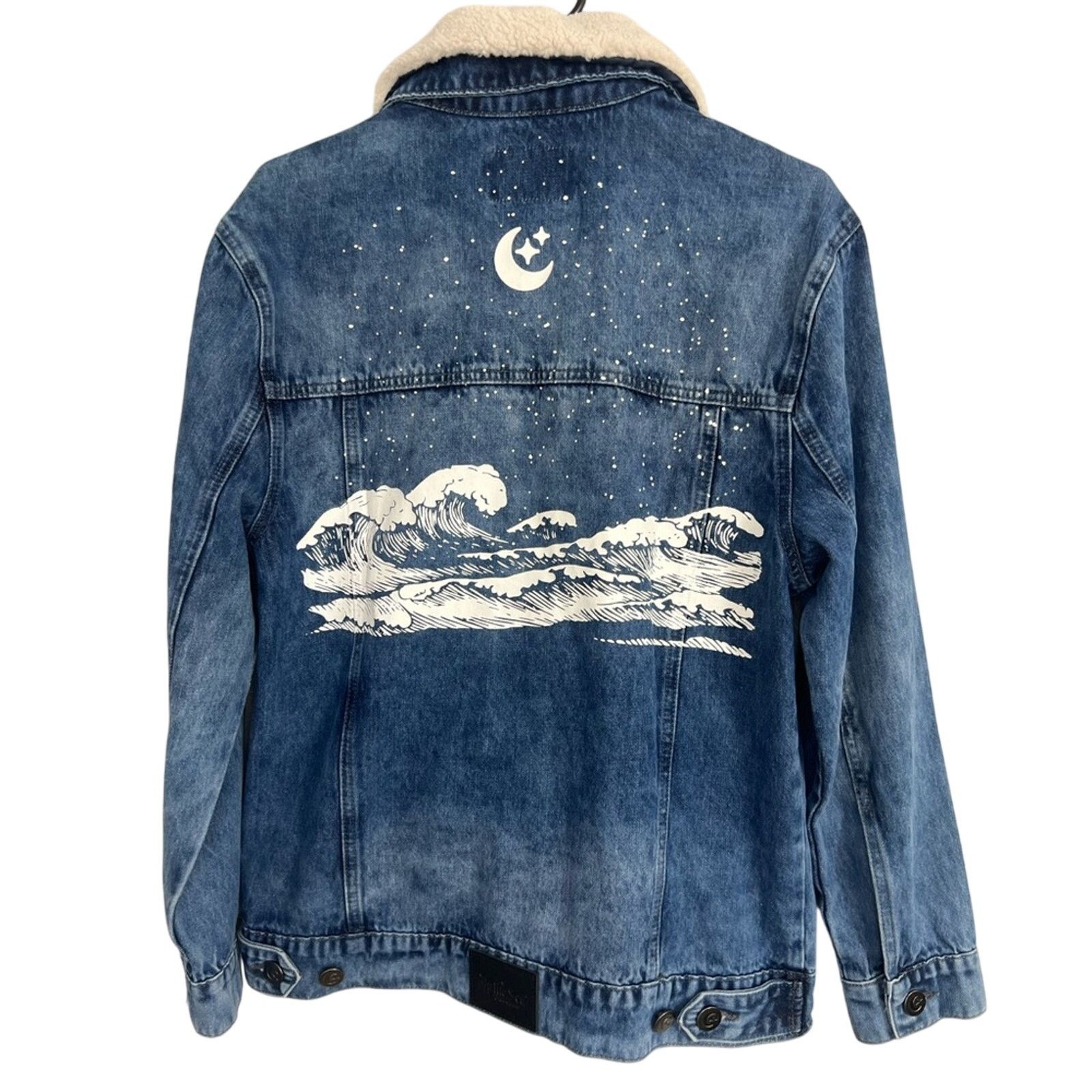 REVOLVE Revolt The Tubbo Moment Unisex By The Sea Jean Jacket CLEAN Size S / US 4 / IT 40 - 1 Thumbnail