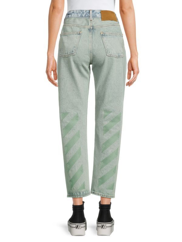 Off-White o1y1225 Denim Pant in Blue Size 27" / US 4 / IT 40 - 2 Thumbnail