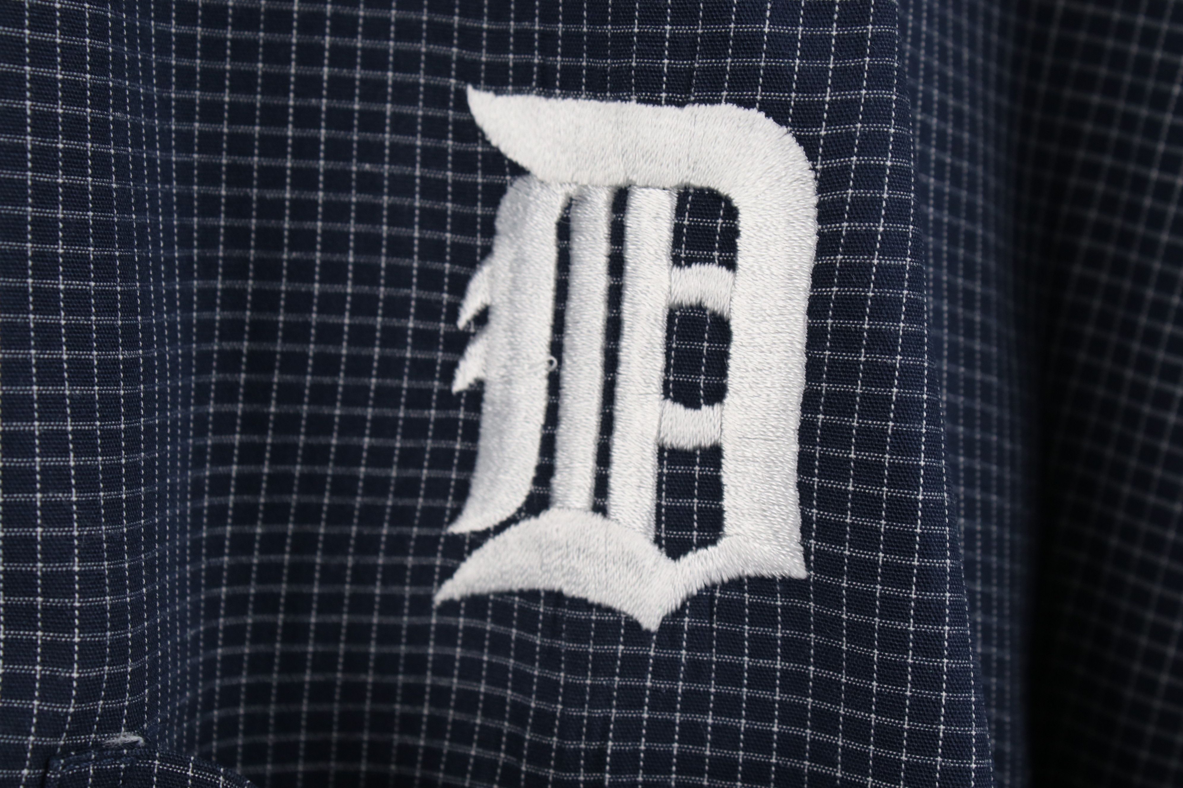 Vintage Vintage 90s Y2K D Detroit Tigers Baseball Button Down Shirt Size US L / EU 52-54 / 3 - 4 Thumbnail