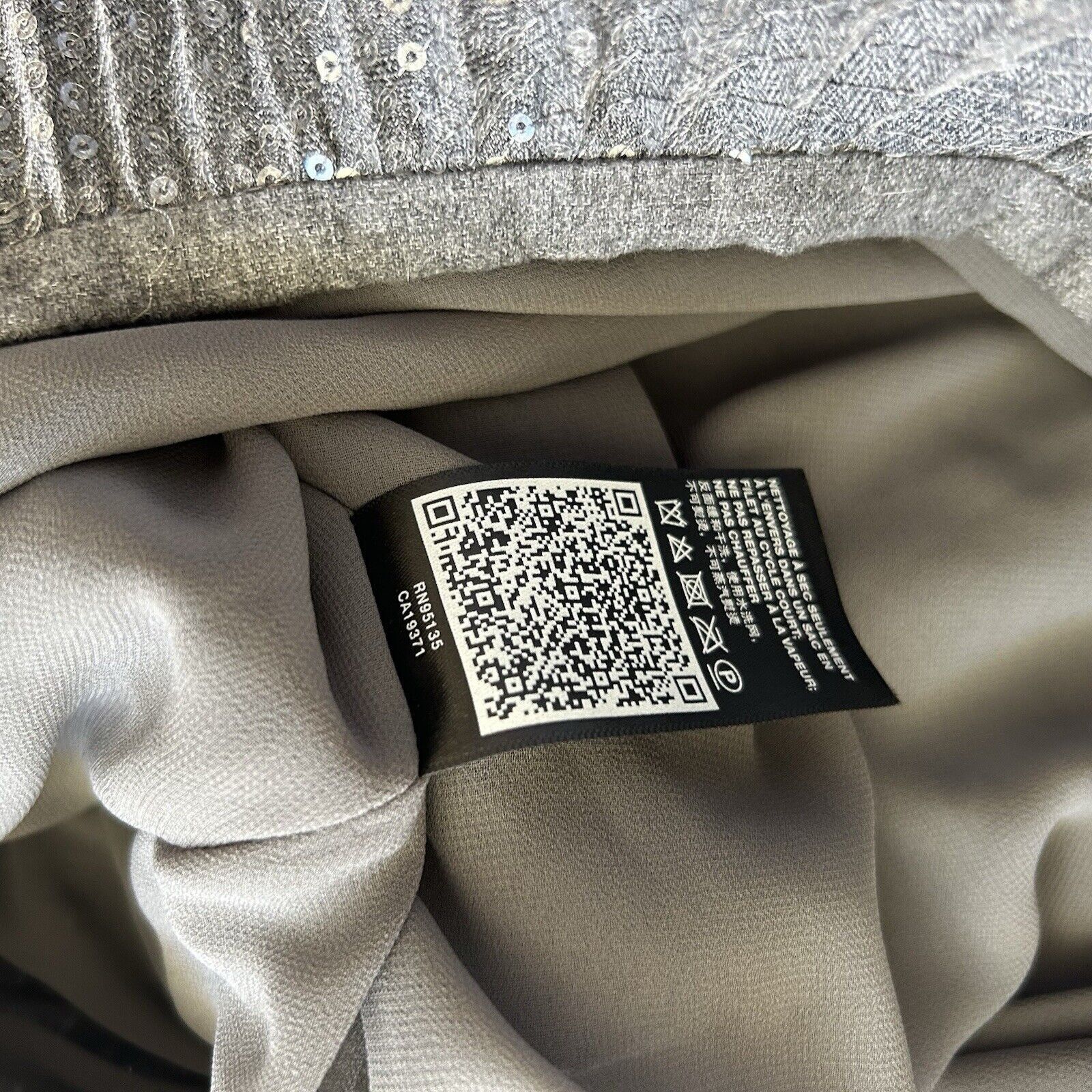 Lafayette 148 Lafayette 148 New York Jahira Pleated Sequin Skirt in Nickel Size 34" / US 12 / IT 48 - 11 Thumbnail