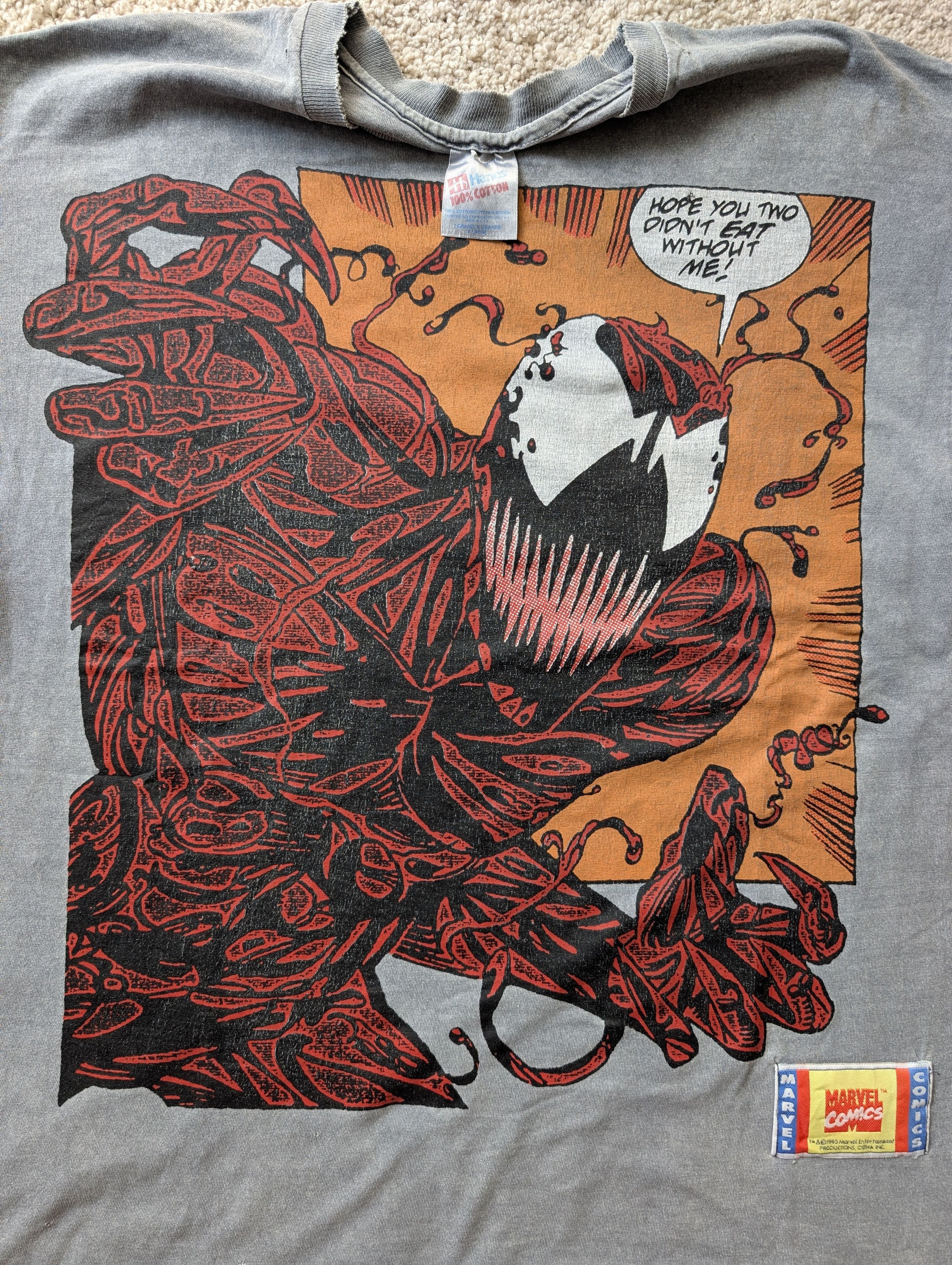 Vintage 93' Marvel Spider-Man Carnage comic tee Size US L / EU 52-54 / 3 - 2 Thumbnail