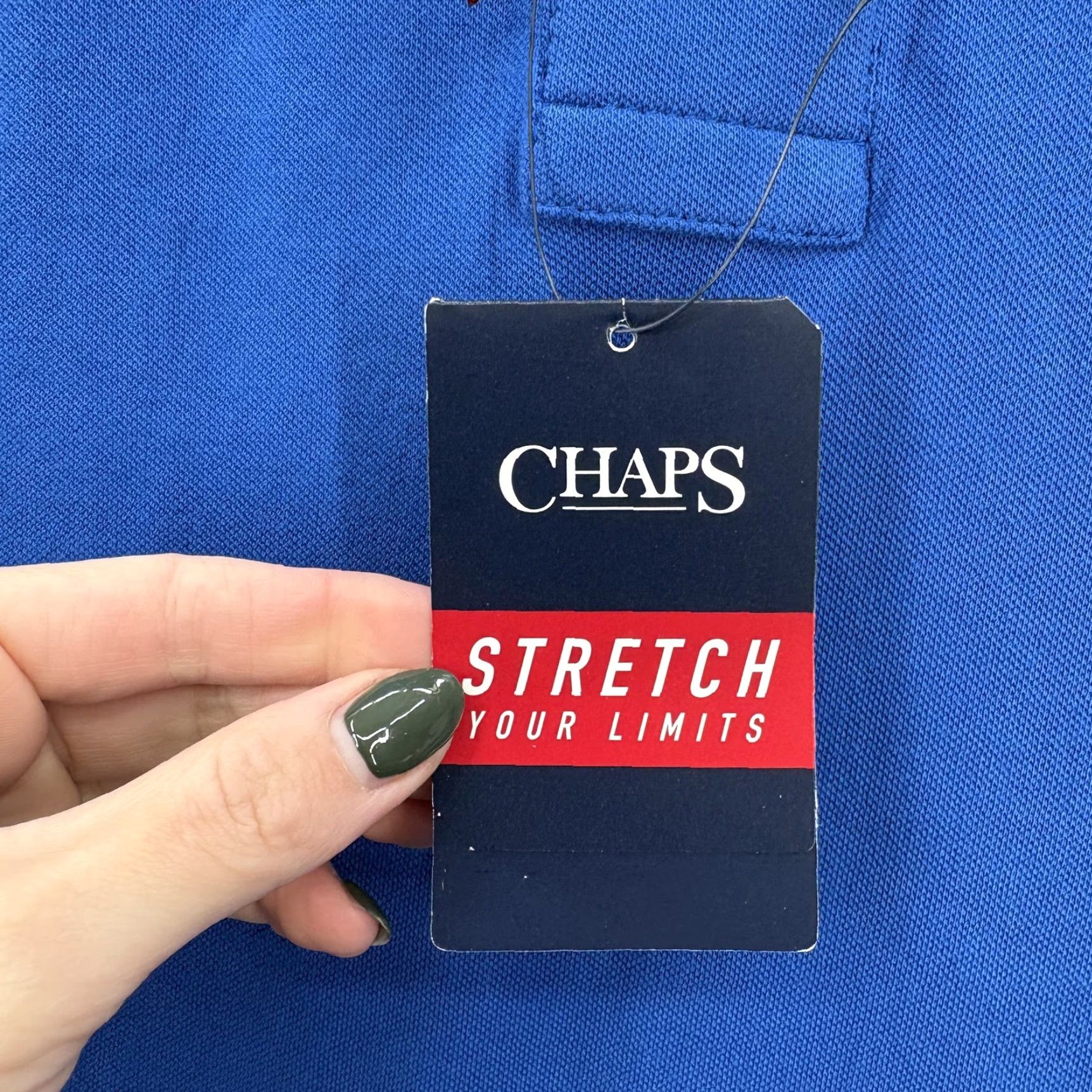 Chaps Chaps Polo Shirt Mens XL Blue Pacific Tide Stretch Pique Casual Golf Comfort NWT Size US XL / EU 56 / 4 - 5 Thumbnail