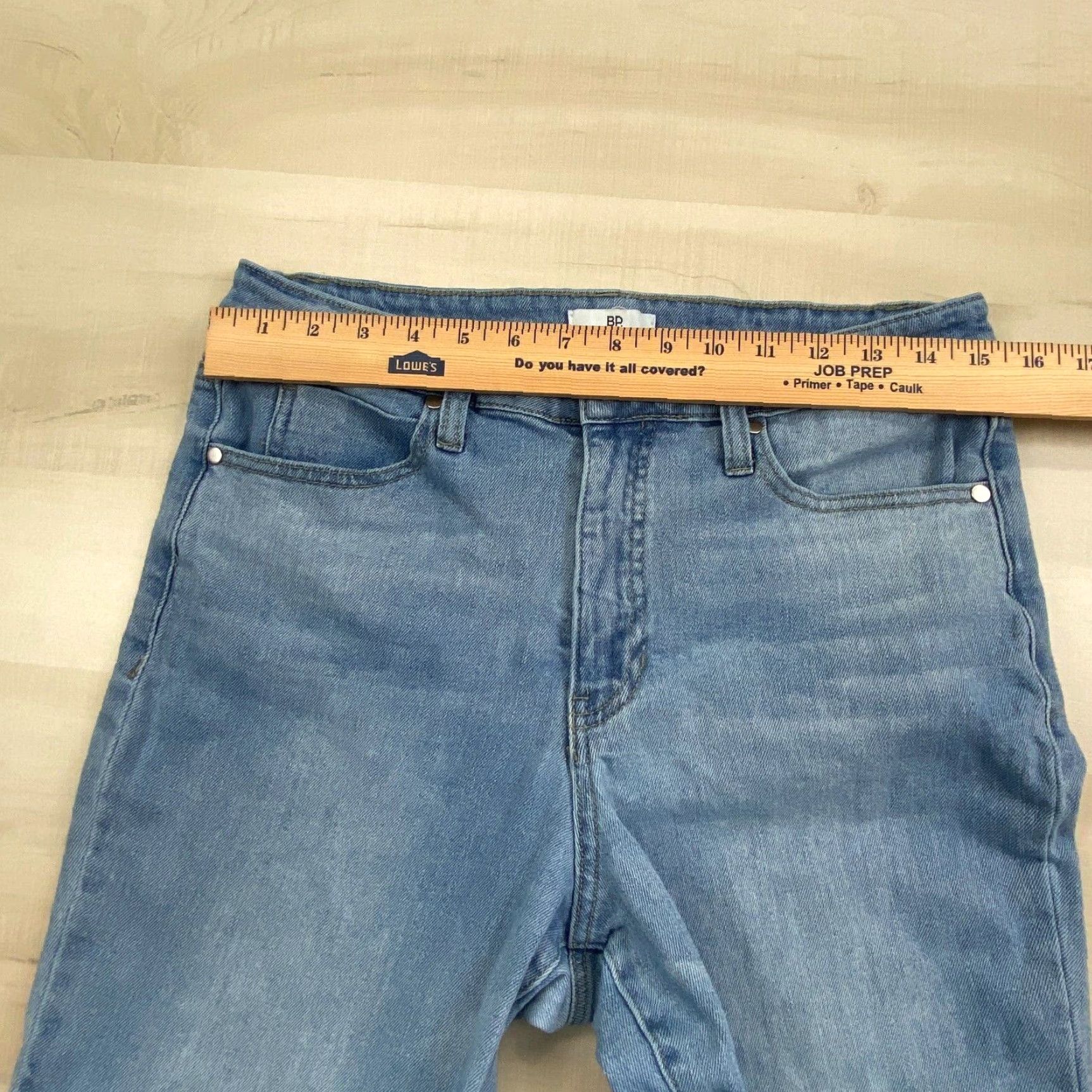Vintage BP Women's Mom Jeans High Waist Blue Medium Wash Size 31 Stretch Cotton Blend Size 24" / US 00 / IT 34 - 7 Thumbnail