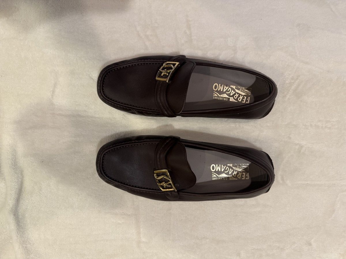 Salvatore Ferragamo Salvatore Ferragamo Loafers Brown Leather Men’s 7 Wide Size US 7 / EU 40 - 1 Thumbnail