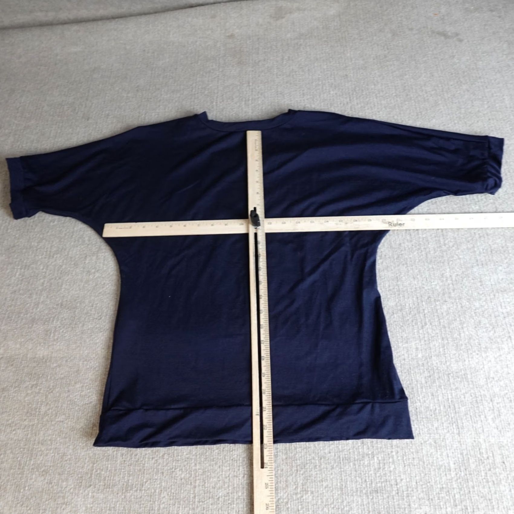 melin Melina Martin Womens Blouse Medium Blue Kimono Sleeve Wool 100% New Zealand Size M / US 6-8 / IT 42-44 - 5 Thumbnail