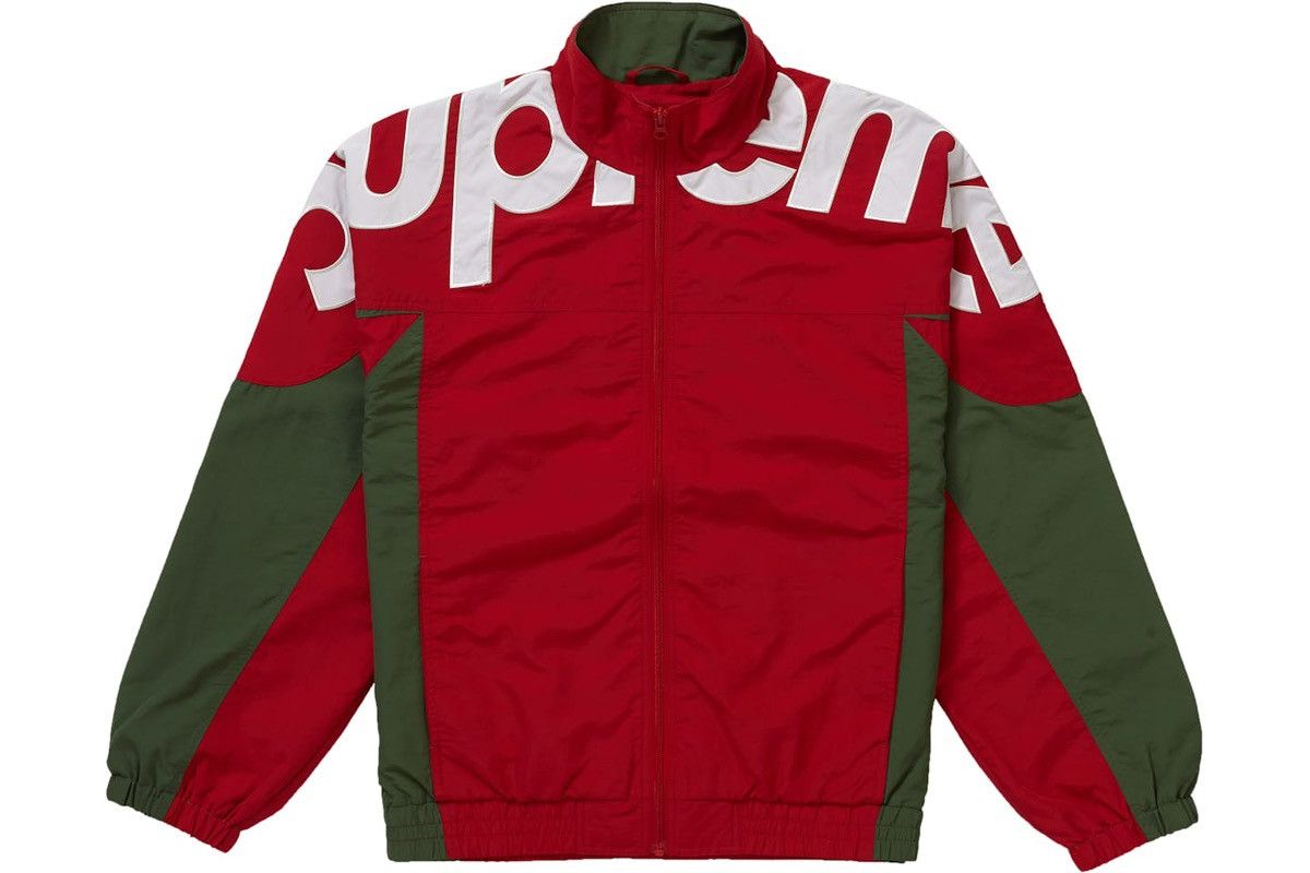 Supreme Supreme Shoulder Logo Track Jacket Red Large FW19 Size US L / EU 52-54 / 3 - 3 Thumbnail