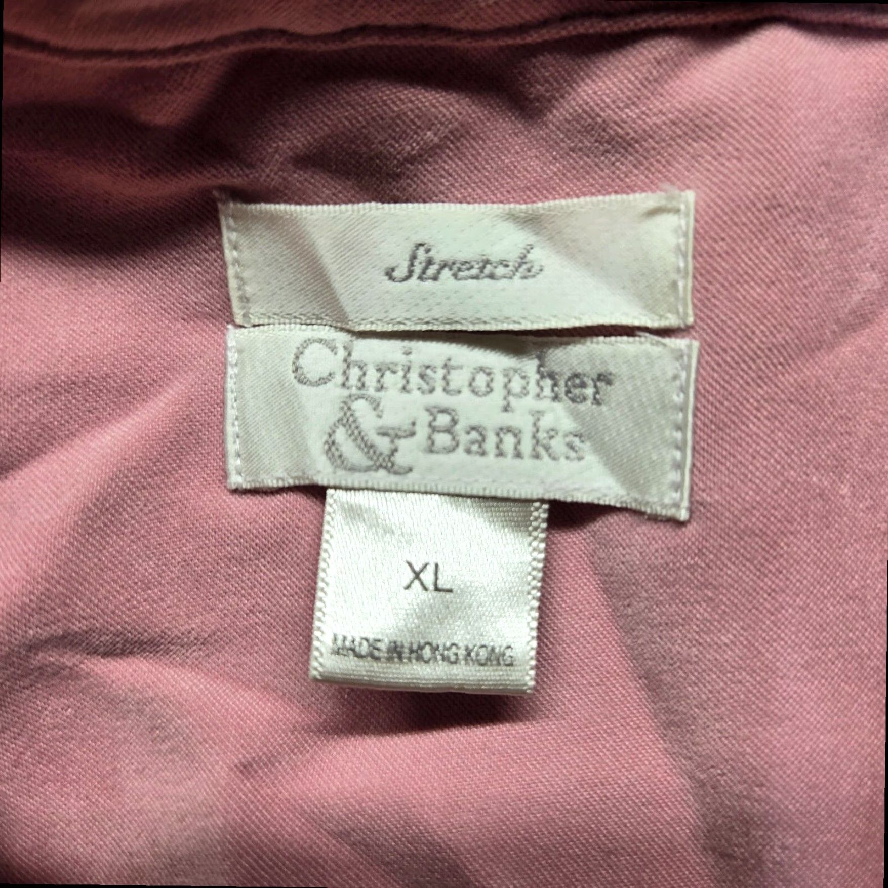 Vintage Christopher Banks Women's XL Shirt Pink Snowflake Winter Heavy Button Up Size XL / US 12-14 / IT 48-50 - 4 Thumbnail