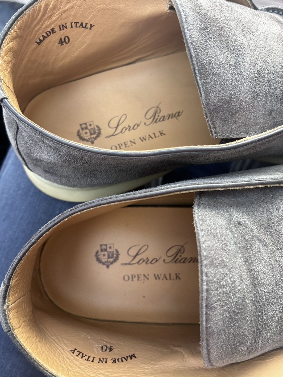 Loro Piana Loro piana grey suede open walk uk 6 eu 40 Size US 7 / EU 40 - 2 Thumbnail