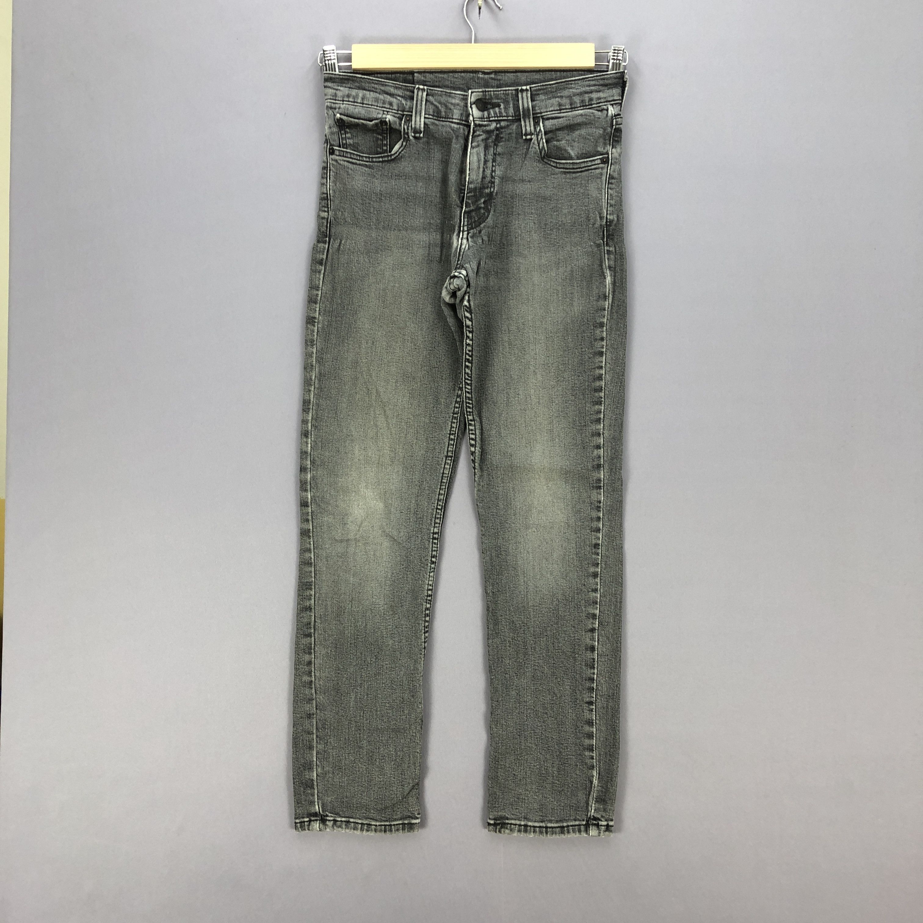 Levi's Vintage Levis Skinny Slim Waterless Jeans Faded Black Denim Size 28" / US 6 / IT 42 - 1 Thumbnail
