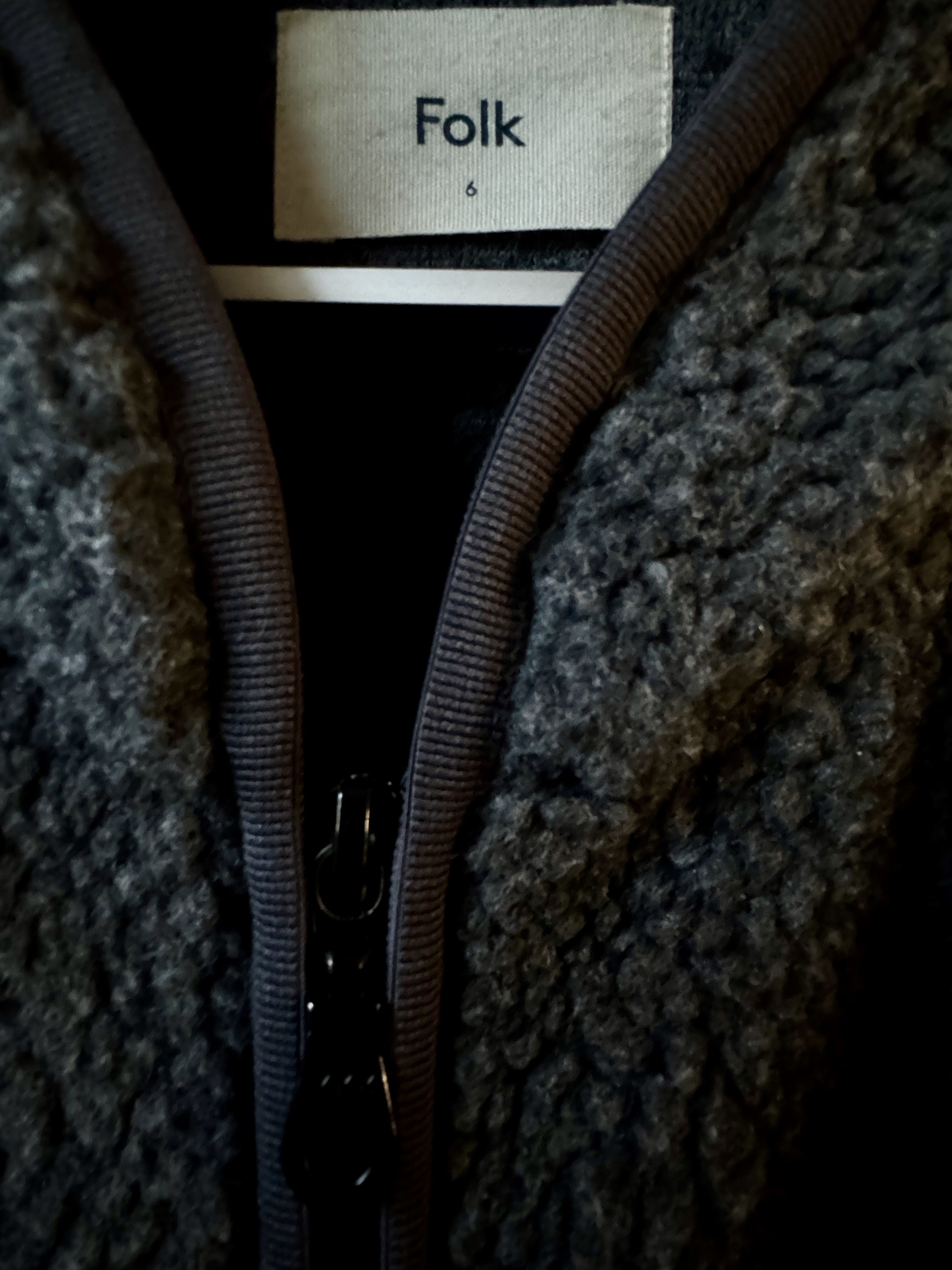 Folk Folk Luxury Grey Fleece Zip Jacket. Size (6) Fits US XL Size US XL / EU 56 / 4 - 3 Thumbnail
