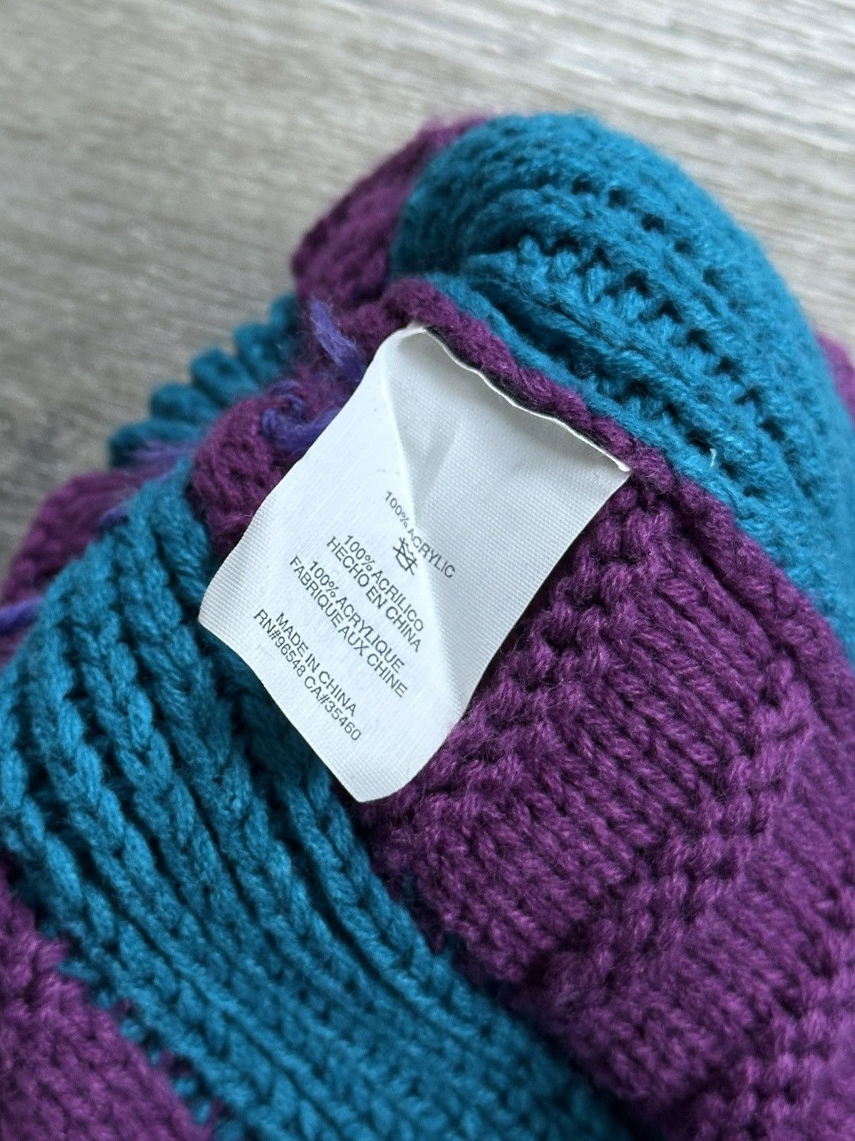 Oakley 🫧OAKLEY VINTAGE BEANIE POM POM HAT TEAL PURPLE SKI SNOW Size ONE SIZE - 10 Thumbnail