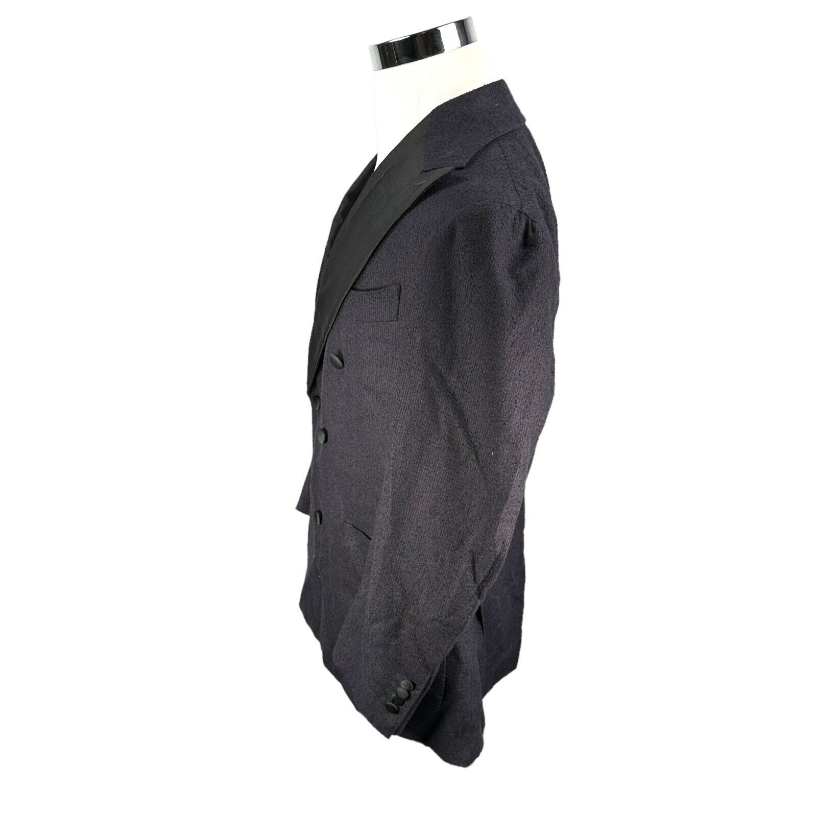 Suitsupply Suitsupply Blazer Jacket Men 42S Weave Wool Double Breasted Size 42S - 4 Thumbnail