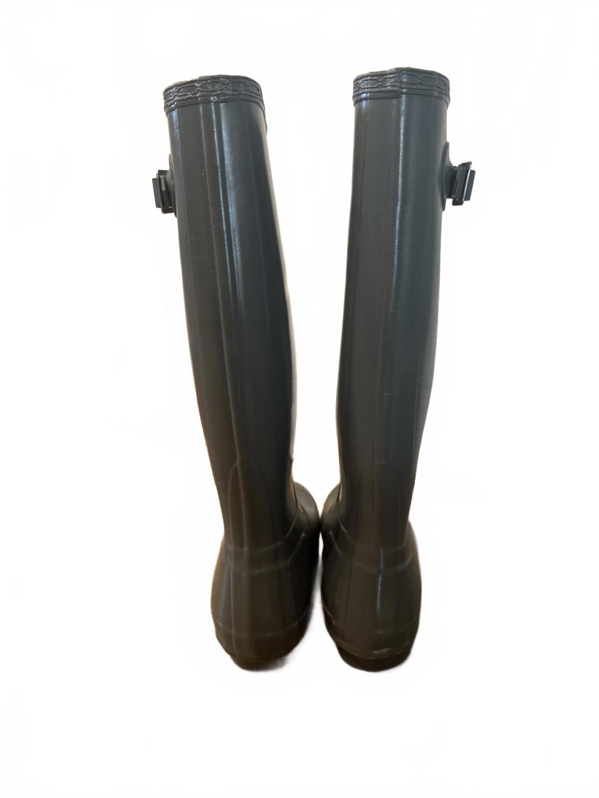 Hunter Hunter Original Gloss Tall Rain Boots - Gray, Size US 6M/7F Size US 7 / IT 37 - 2 Thumbnail