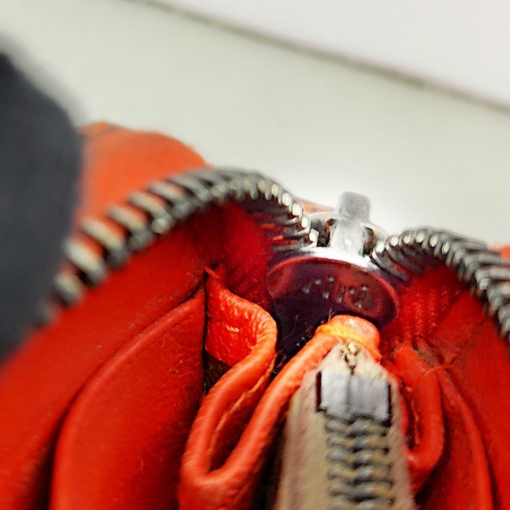 Bottega Veneta BOTTEGA VENETA intrecciato orange snake skin zipper wallet Size ONE SIZE - 6 Thumbnail