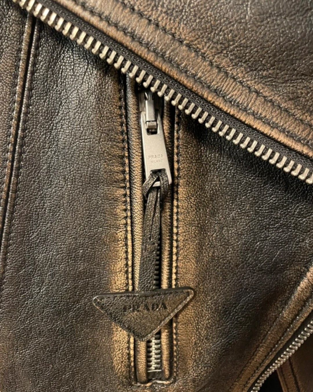 Prada LEATHER BIKER JACKET BY RAF SIMONS Size M / US 6-8 / IT 42-44 - 5 Thumbnail