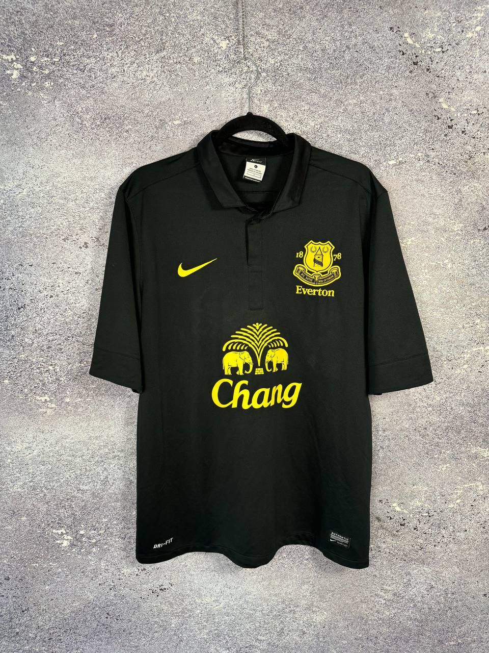 Nike × Vintage FERGUSON Vintage Everton 2012/13 Nike Soccer Jersey Size US L / EU 52-54 / 3 - 1 Thumbnail