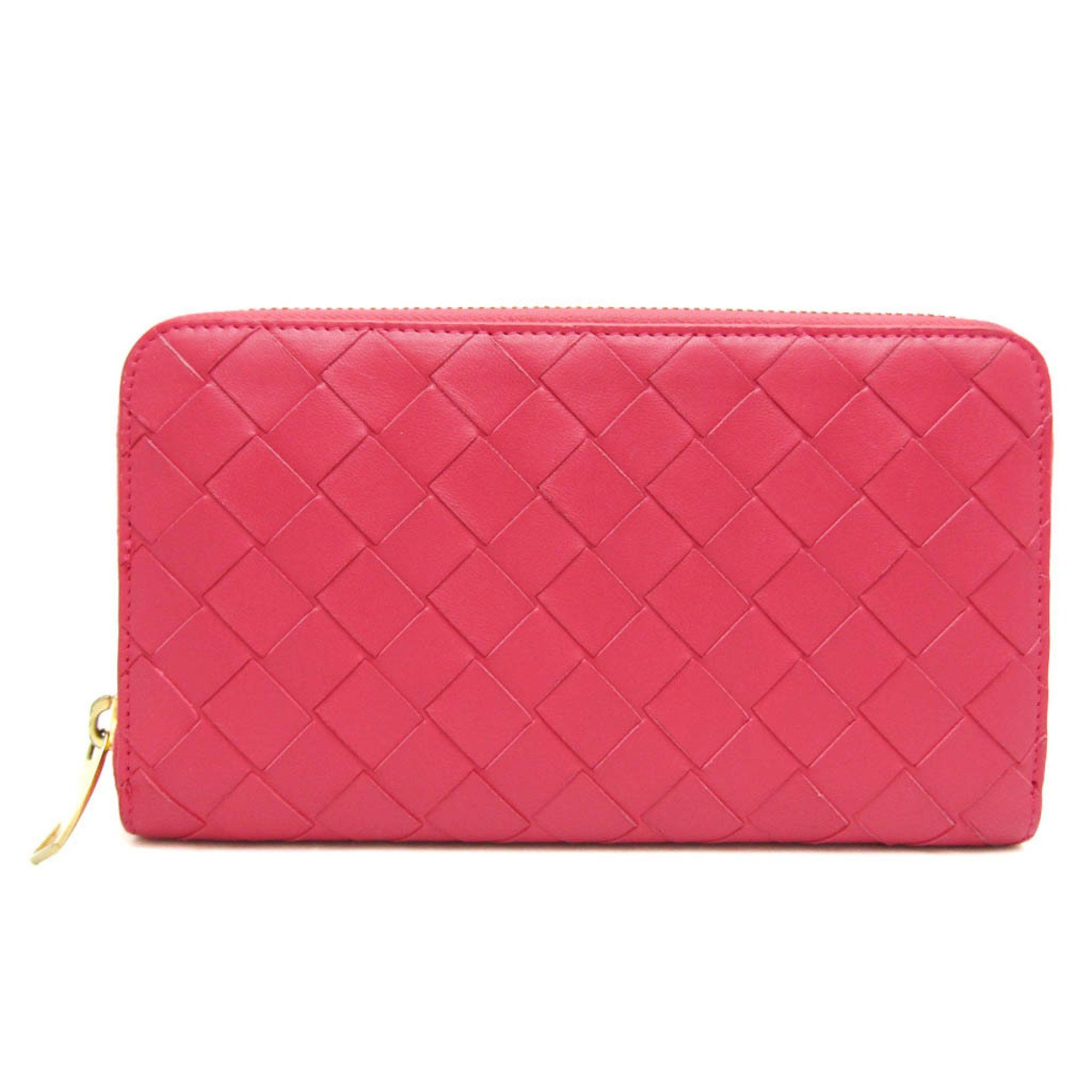 Bottega Veneta Intrecciato Pink Leather Wallet (Pre-Owned) Size ONE SIZE - 1 Thumbnail