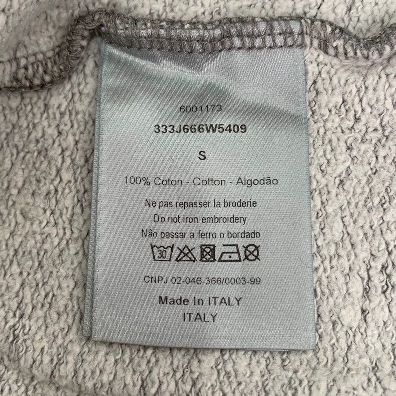 Dior Dior Gray logo letter round-neck pullover long-sleeved swea Size US S / EU 44-46 / 1 - 7 Thumbnail