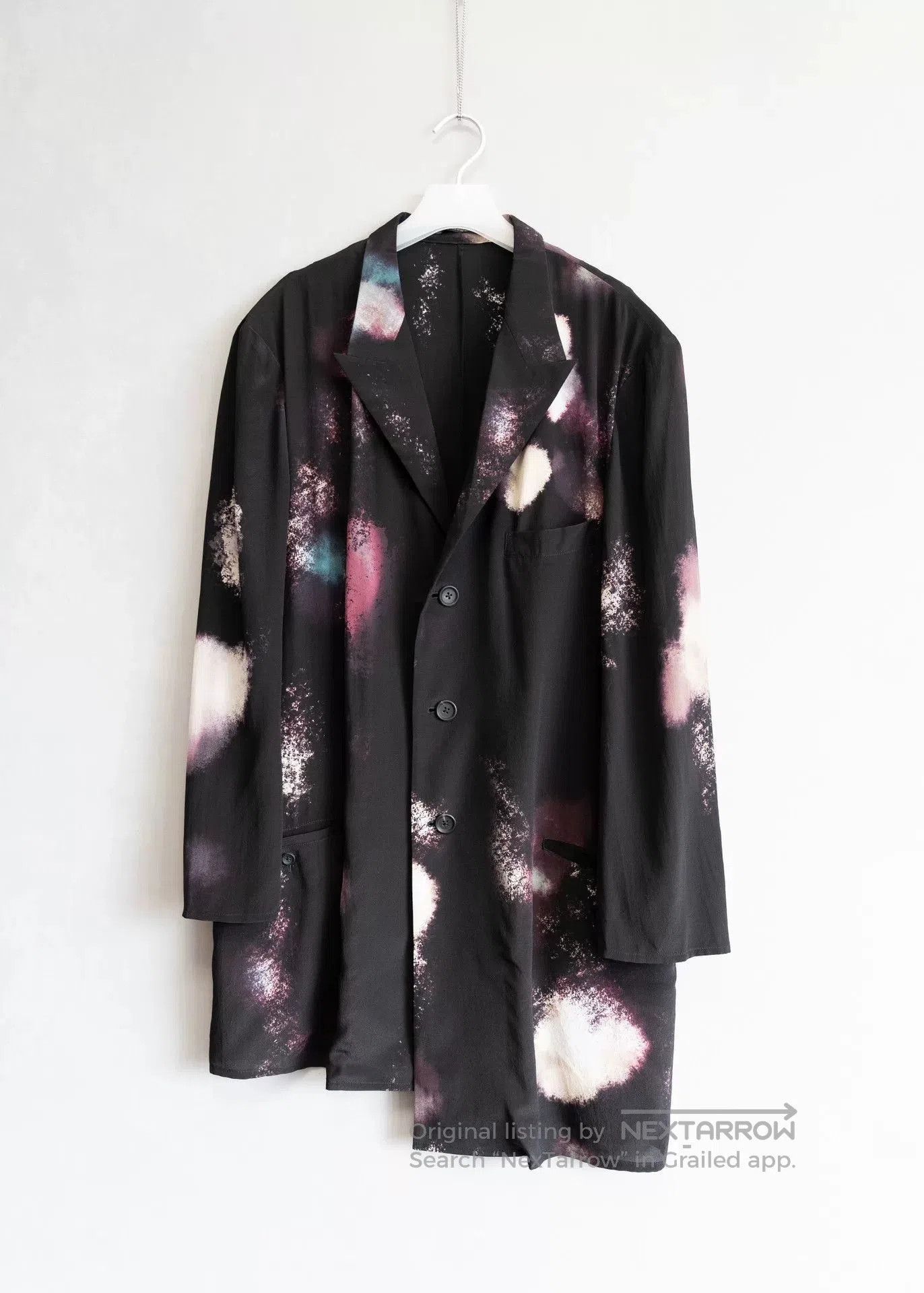Yohji Yamamoto Yohji Yamamoto Silk Jacket with Unique Print. Size M / US 6-8 / IT 42-44 - 1 Thumbnail