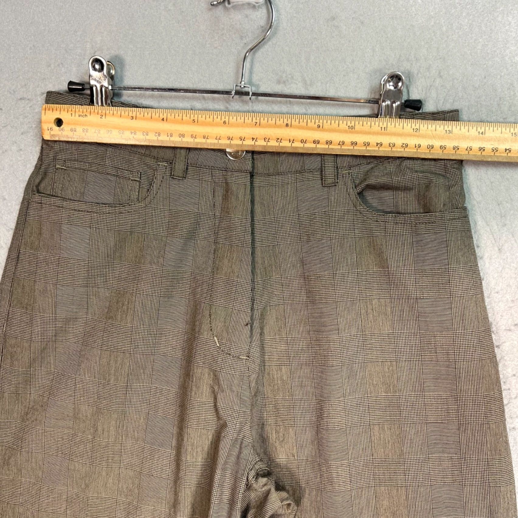 Wood Wood VINTAGE Wood Wood Althea Trousers Brown Plaid Pattern Cotton Blend Women’s Size 36 Size 25" / US 0 / IT 36 - 5 Thumbnail