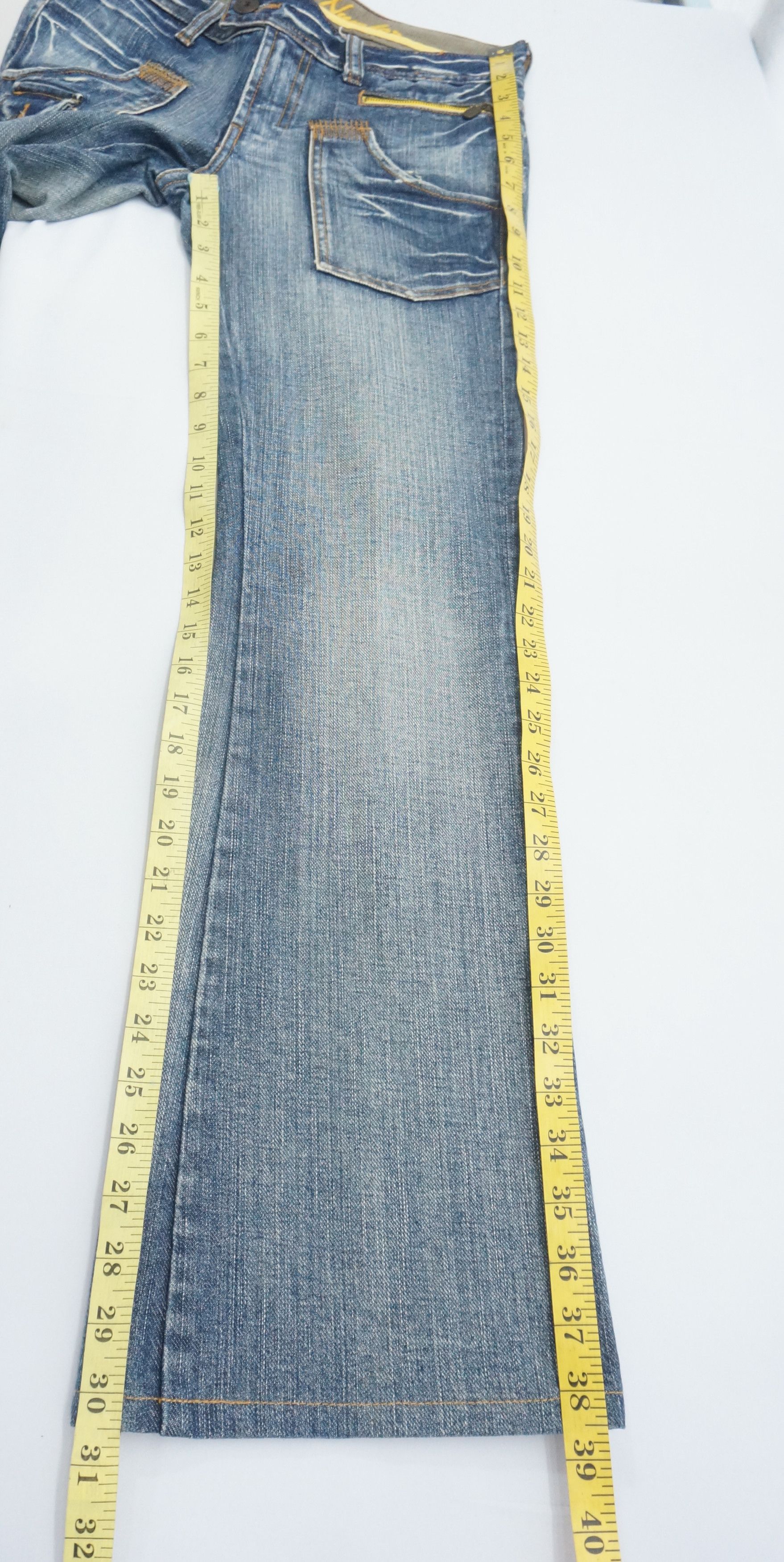 🔥 Japan Back Number Lowrise Flared Women Bush Jeans 🔥
