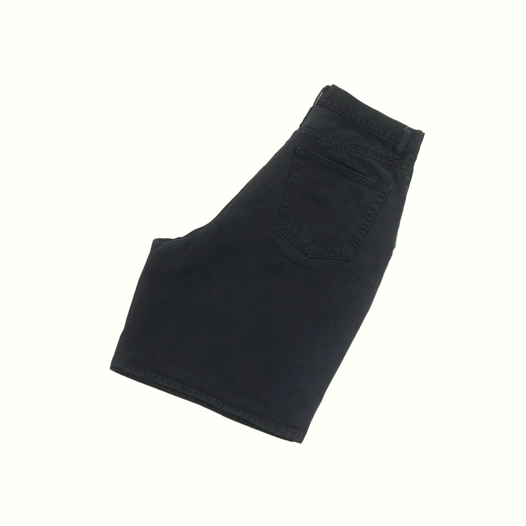 Gap GAP VTG Y2K RETRO FADED BLACK DENIM WIDE BAGGY JEAN 8" SHORTS WMNS SZ 12 Size 34" / US 12 / IT 48 - 2 Thumbnail