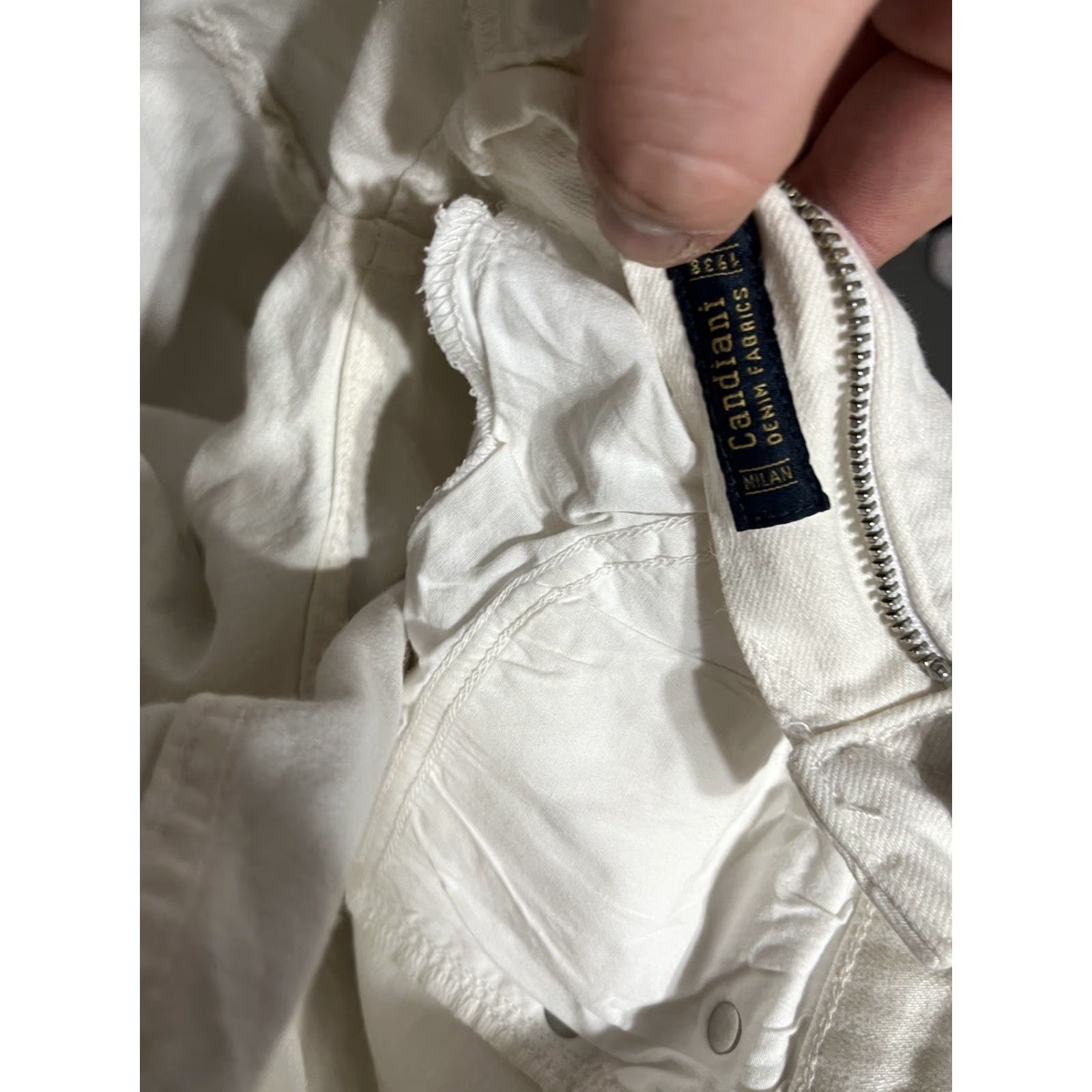 Vineyard Vines VINEYARD VINES White Jamie High Rise Skinny Jeans Stretch Women's 25 Raw Hem Cut Size 42" / US 20 - 7 Thumbnail