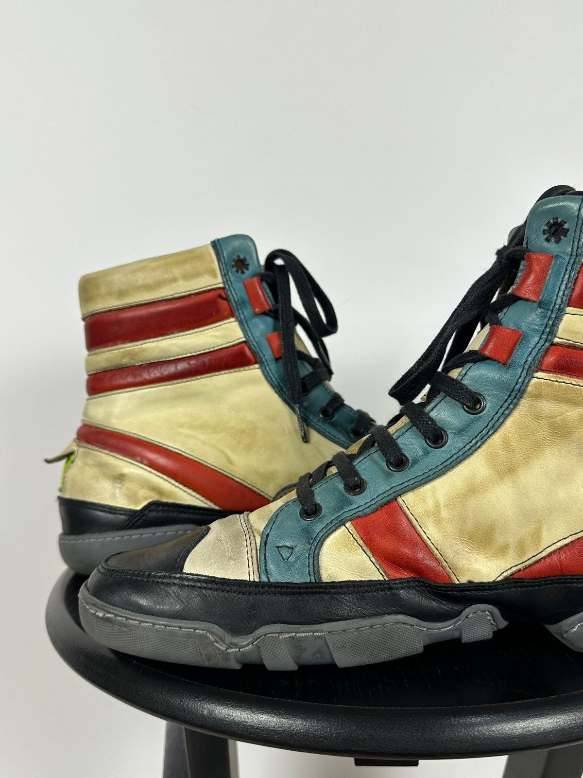 Marithe + Francois Girbaud 00s Vintage Marithé + François Girbaud High Top Sneakers Size US 8 / EU 41 - 20 Thumbnail