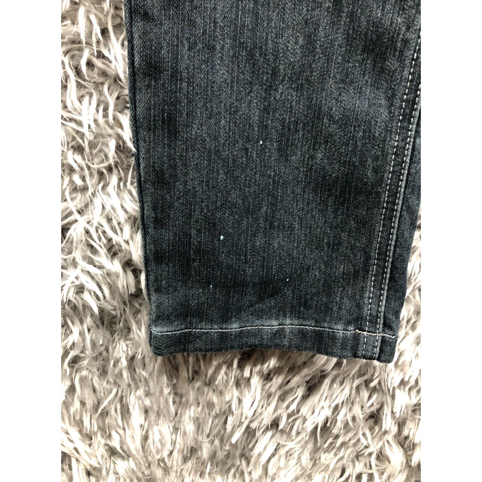 Denime Dereon Jeans Skinny Mid Dark Blue 30 in 33 in Juniors Size 7 Belt Loops 5-Pocket Denim Fashion Womens Size 28" / US 6 / IT 42 - 5 Thumbnail