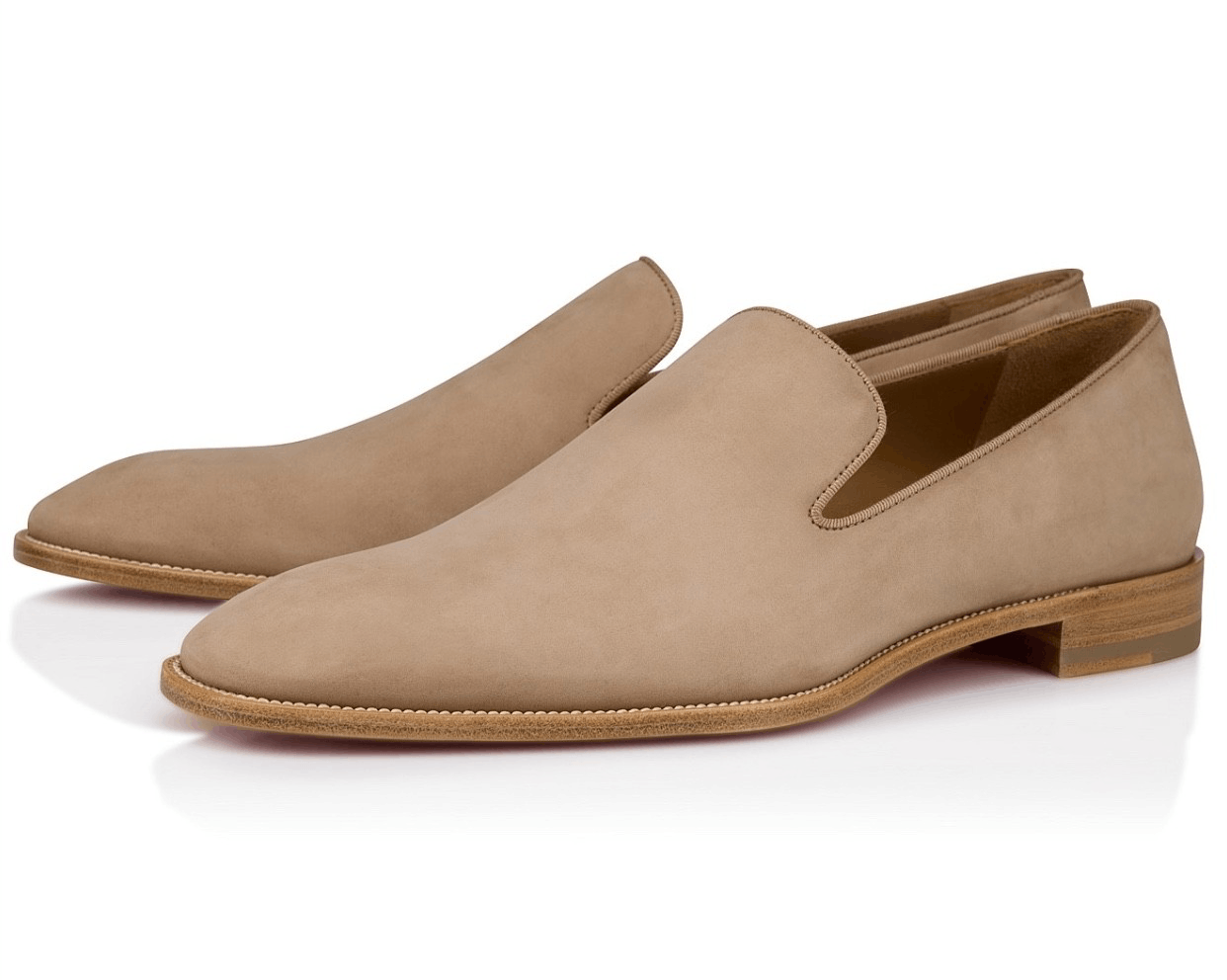 Christian Louboutin Mens Danny Flex Flat Lionne Beige Calf Dress Loafer 42 9 Size US 9 / EU 42 - 1 Thumbnail